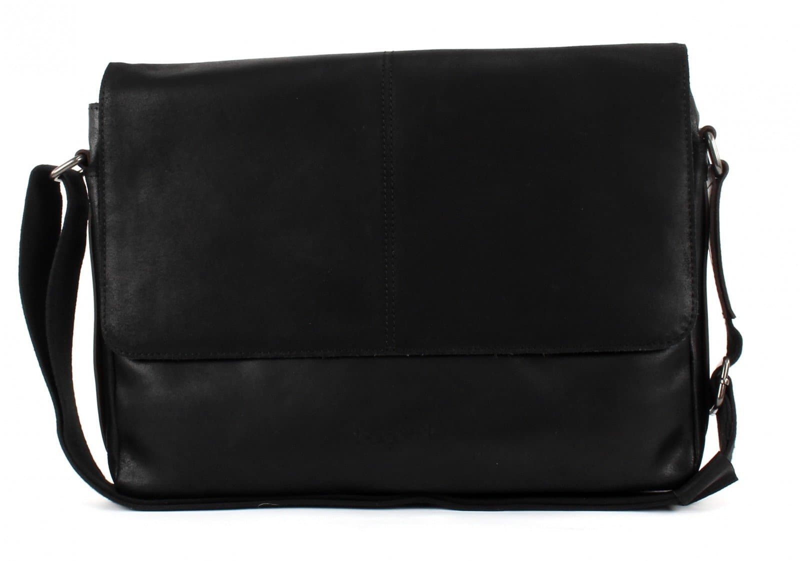 Bugatti Grinta Messenger Bag, 40 cm, Size Large, Black