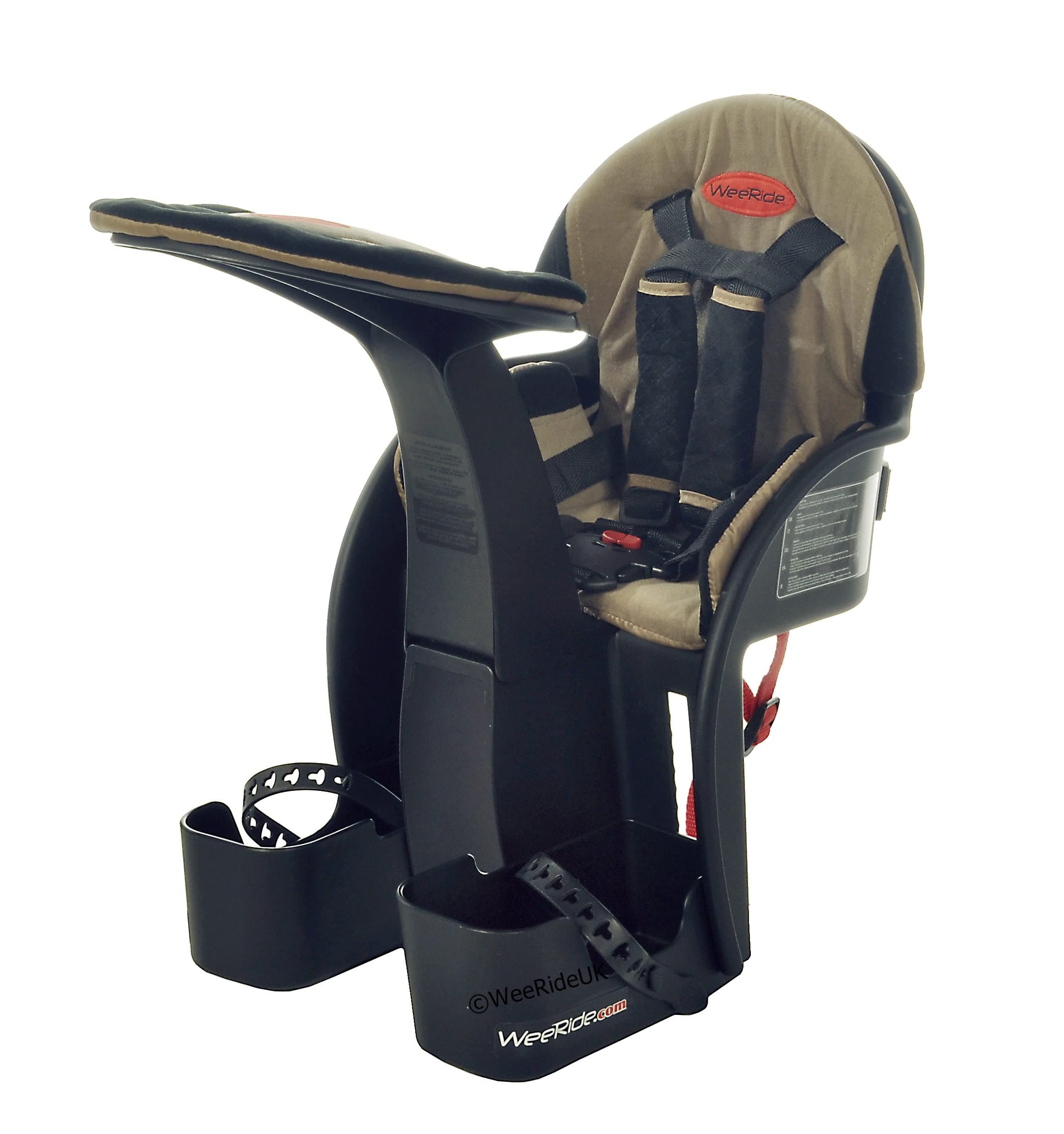 WeeRide Safe Front Mounted Deluxe Children's Bike Seat - Brown