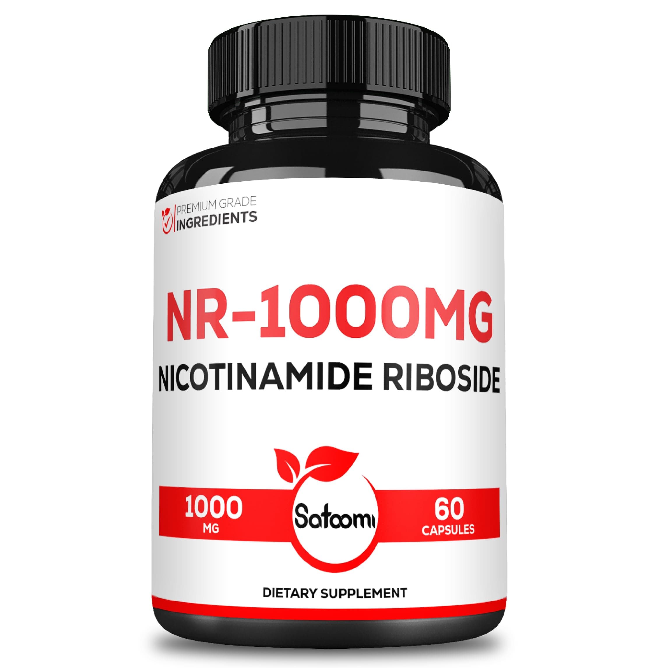 NAD Nicotinamide Riboside - NR 1000mg Supplement - 60 Count for 30 Days