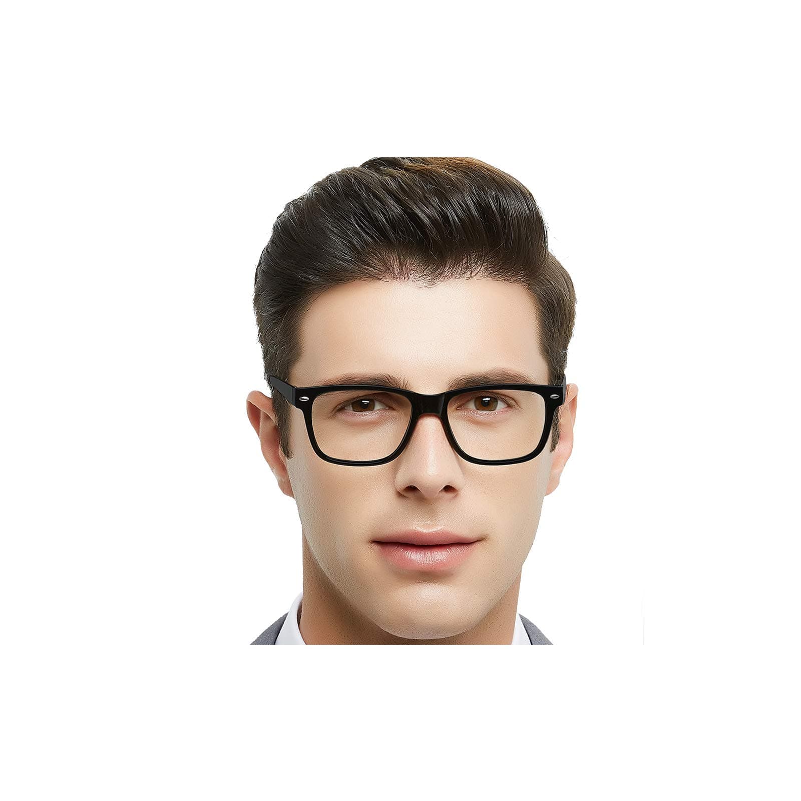 OCCI CHIARI Reading Glasses Fashion Reader Men Women 0 1.0 1.25 1.5 1.75 2 2.25 2.5 2.75 3.0 3.5 (Black, 1.25)