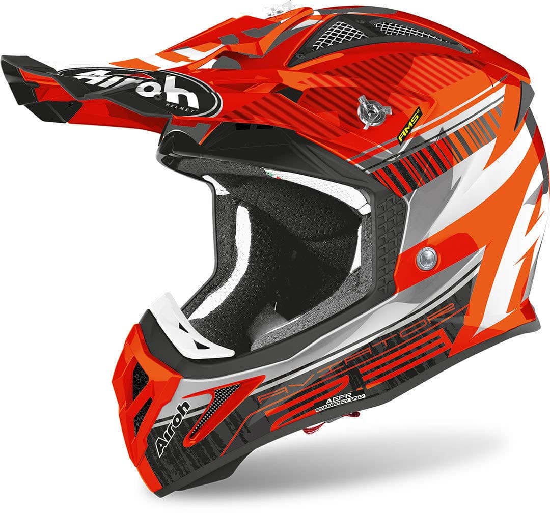 Airoh HELMET AVIATOR 2.3 AMS2 NOVAK CHROME ORANGE M