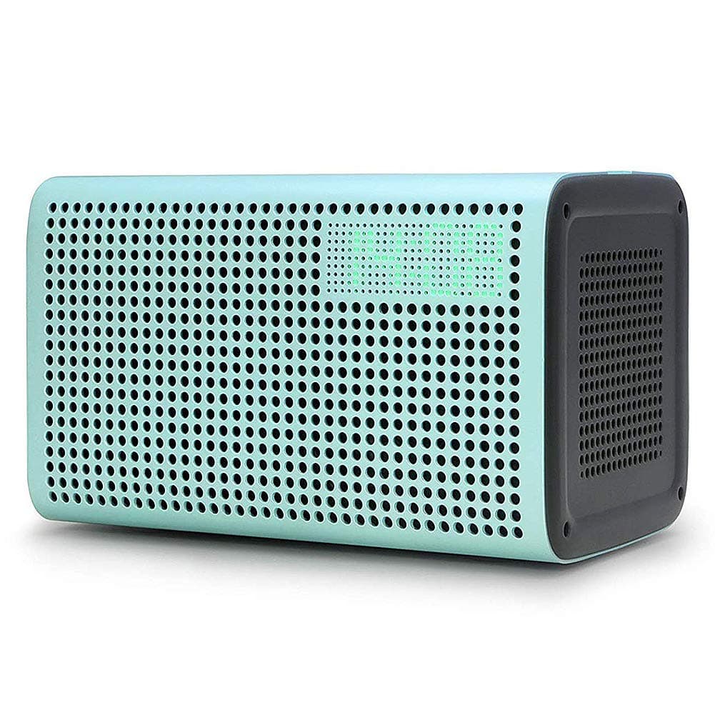 GGMM E3 WiFi Bluetooth Speaker Alexa Built-in Alexa Speaker, Multi Room Play Smart Speaker with LED Clock, Alarm Setting, USB Charging Port, Stereo Sound Airplay Speaker