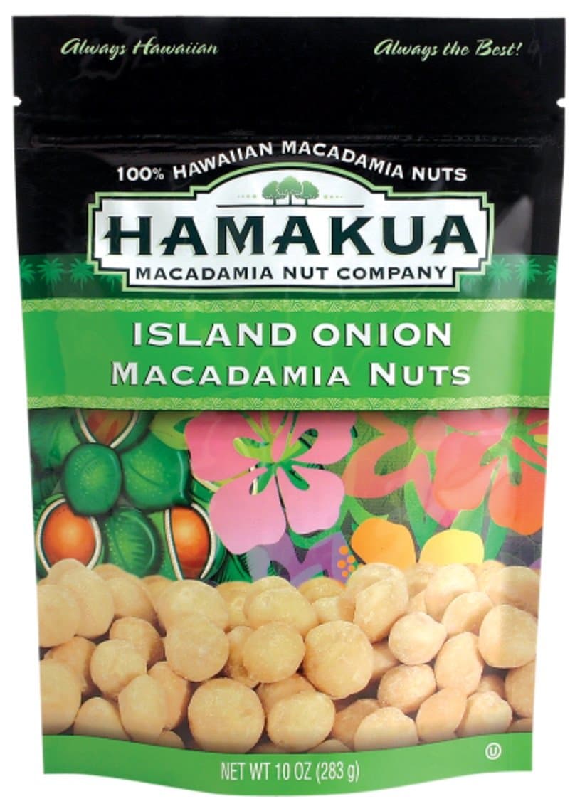 Hamakua Macadamia Nuts Island Onion 10 Ounce Bag
