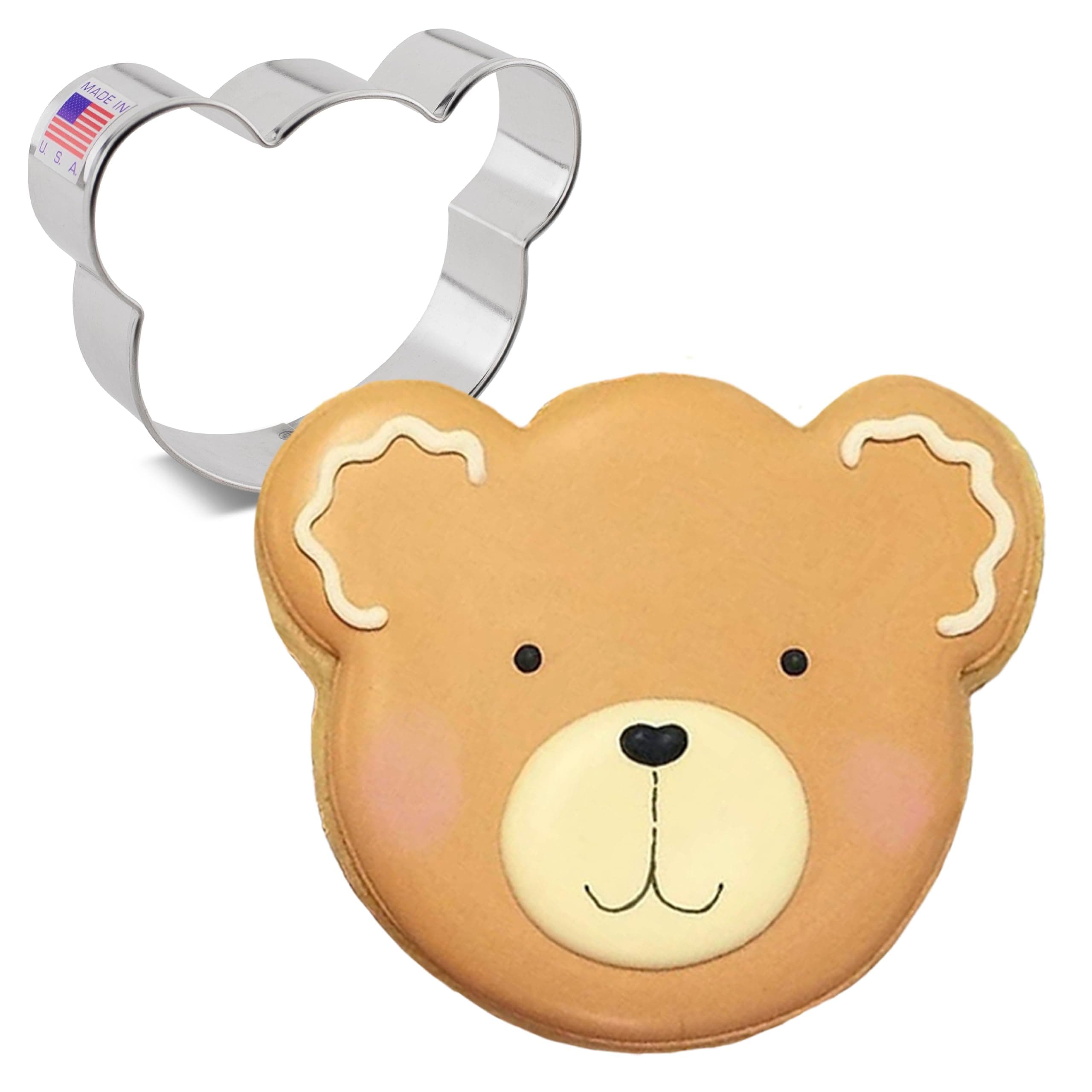 Bear Face Cookie Cutter Polar Bear, Koala, Panda Face, 3.5" by Ann Clark Cookie Cutters