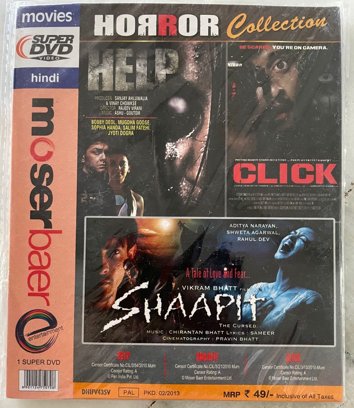 Horror Collection (Help / Click / Shaapit) 3 In 1 Combo DVD