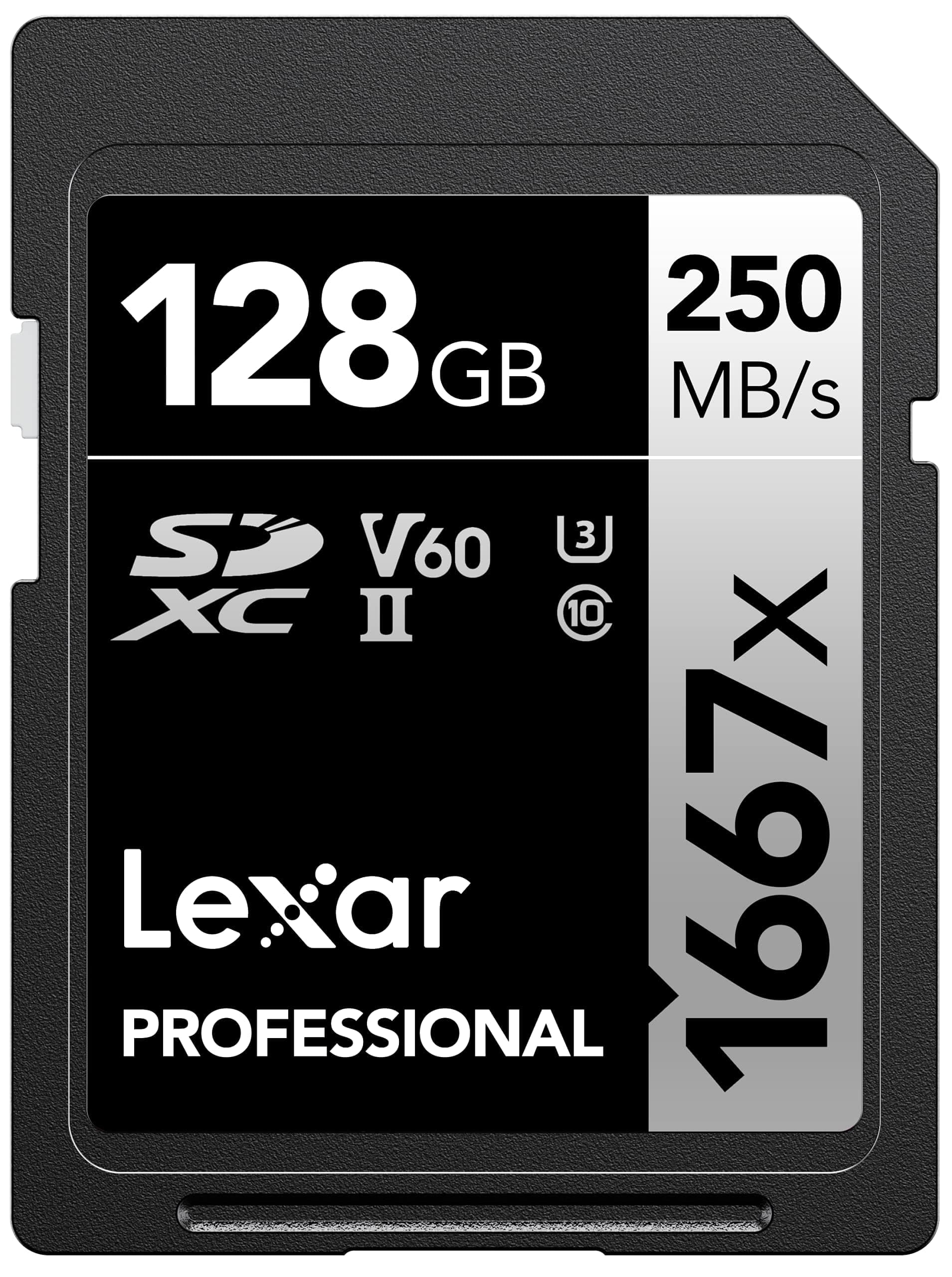 Lexar Professional 1667x 128GB SDXC UHS-II/U3 Card (LSD128CBNA1667)