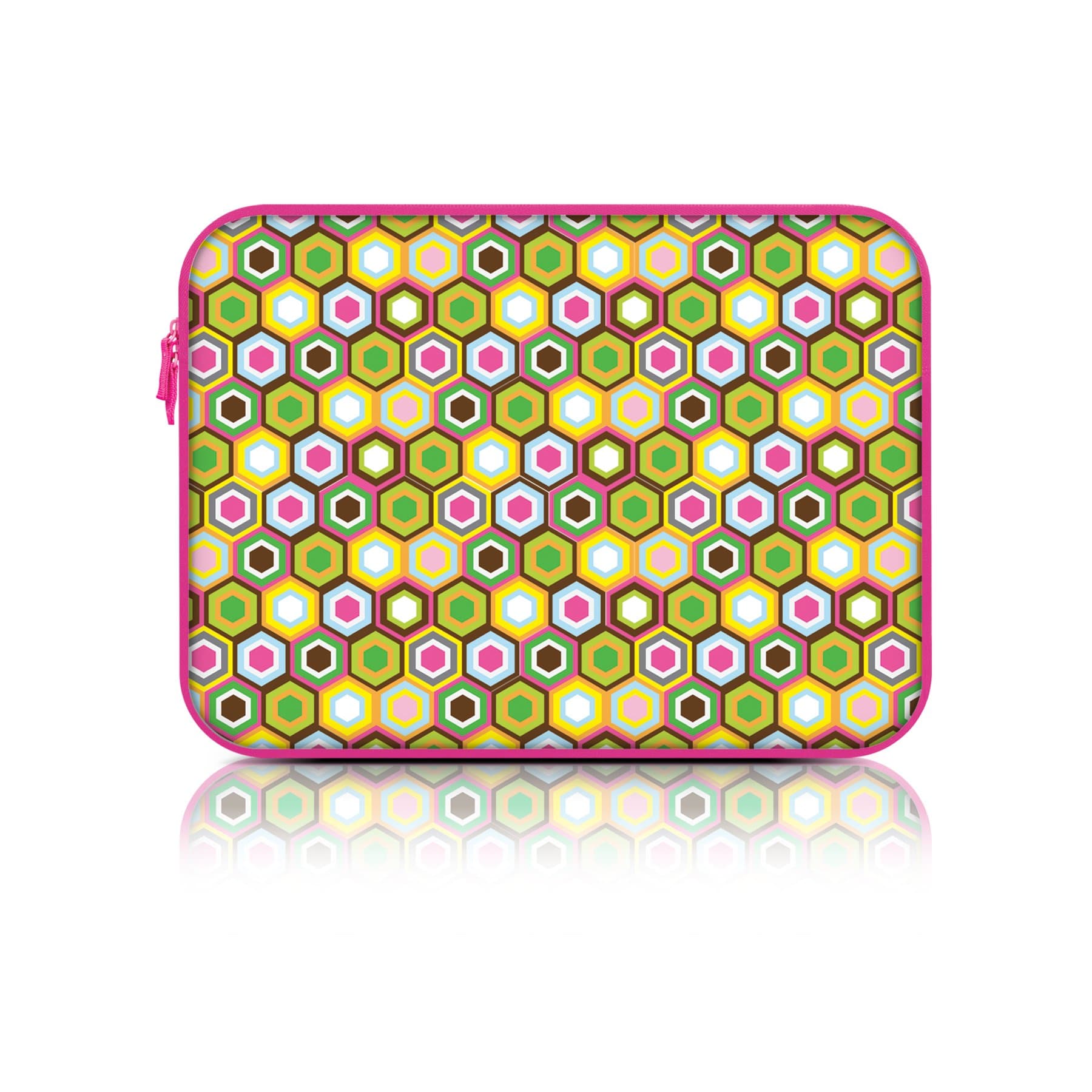 Macbeth Collection Neoprene Zipper Fashion Laptop Sleeve (15.6 Inch, Disco Confetti)