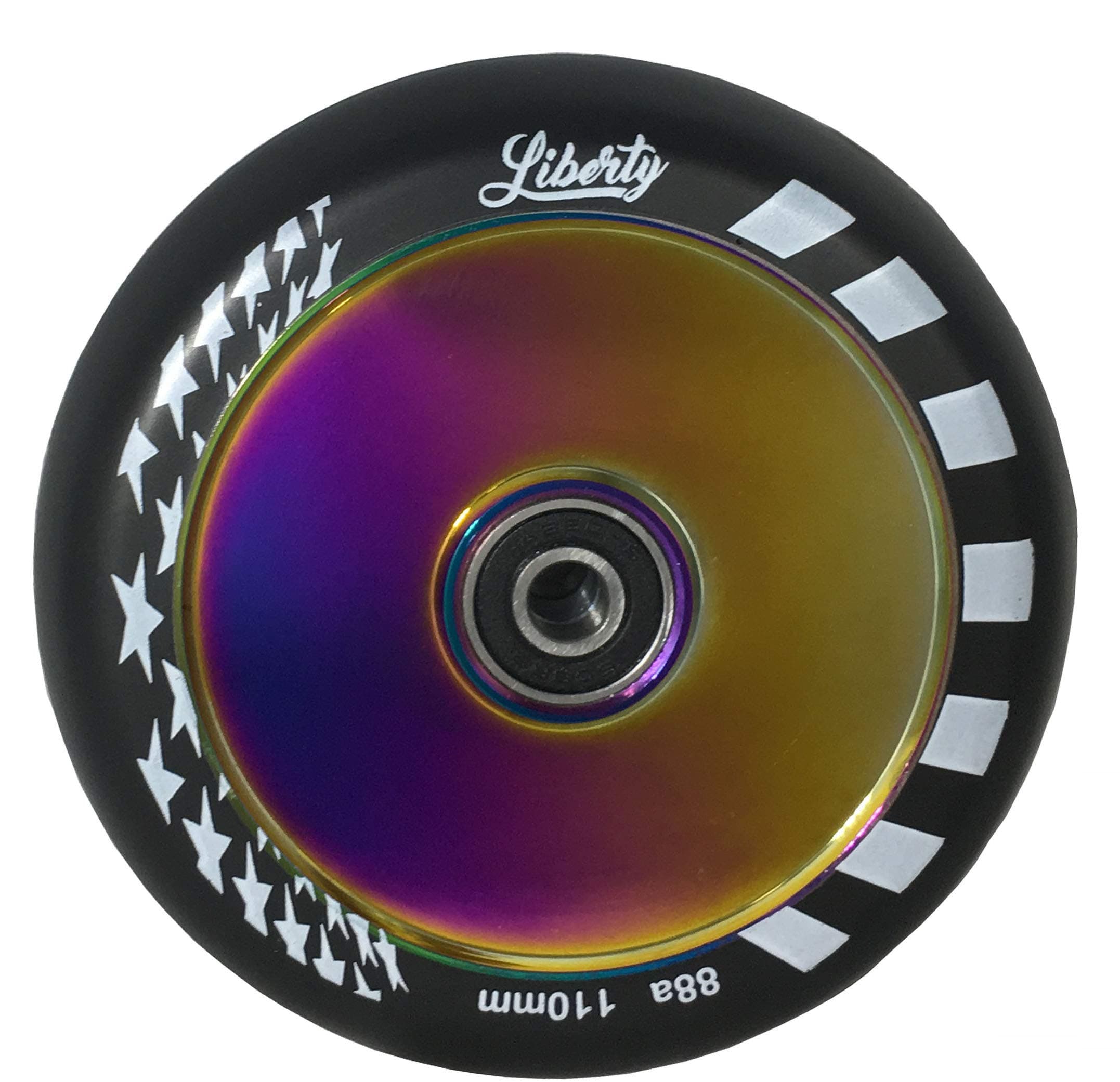 Liberty Pro Scooters- Single Series - 110mm Hollow Core Wheel (Neo Chrome - Oil Slick) - Single Wheel