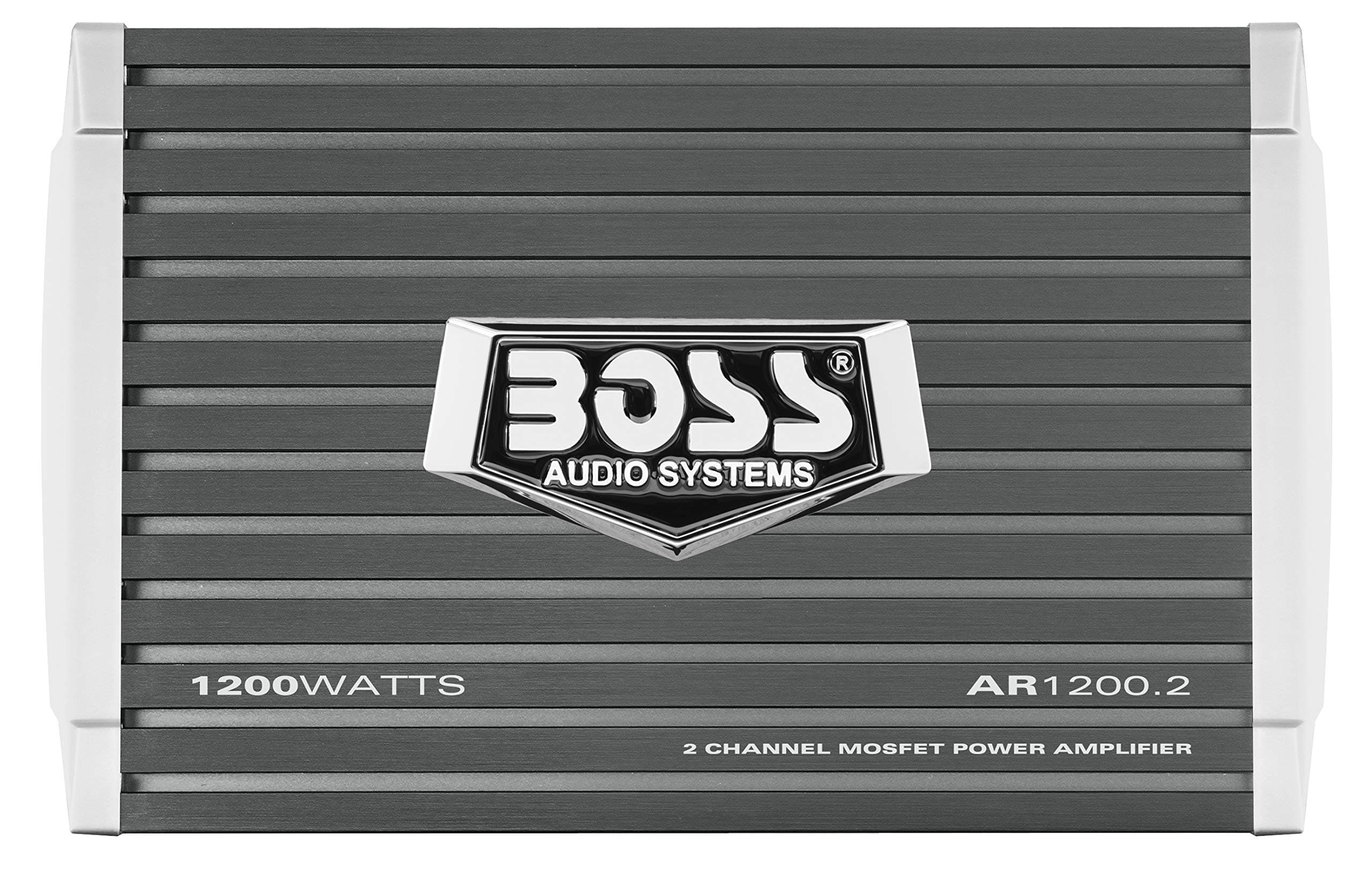 BOSS Audio Systems AR1200.2 2 Channel Car Amplifier - 1200 Watts, Full Range, Class AB, 2-4 Ohm Stable, Mosfet Power Supply, Bridgeable, Black, 1200 WATTS