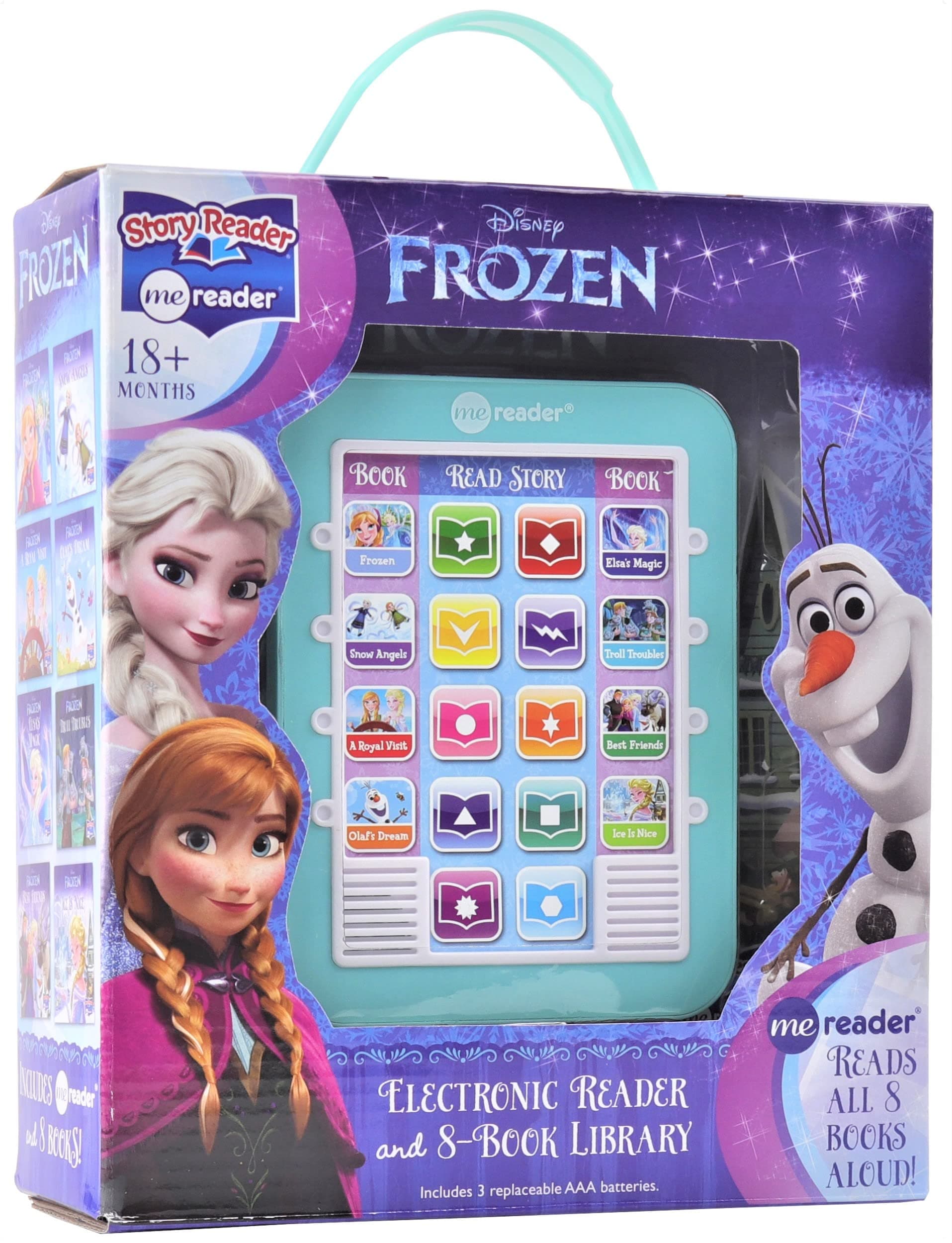 Disney Frozen Elsa, Anna, Olaf, and More! - Me Reader Electronic Reader and 8...