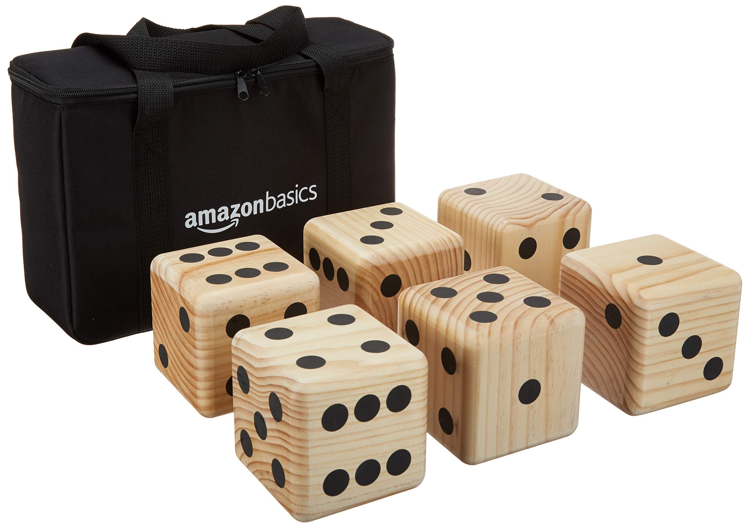 Amazon Basics Giant Wooden Dice Set