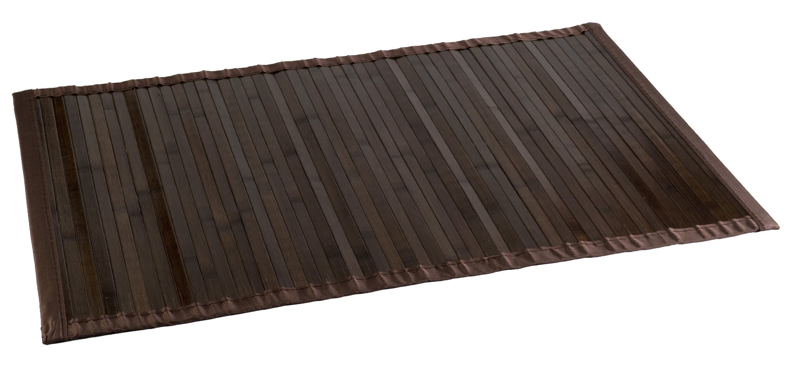 Estores Basic Natural Carpet, Bamboo, Wenge, 150 x 80 x 0.5 cm