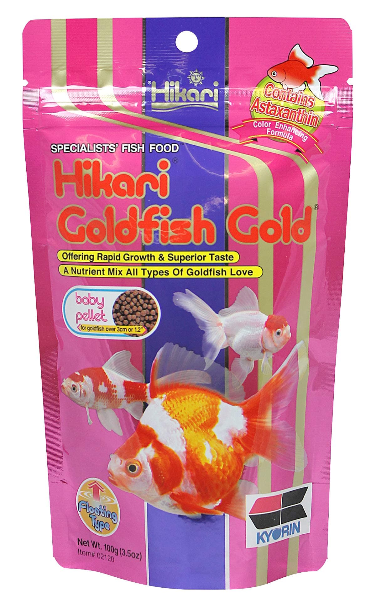 Hikari Goldfish Gold Floating Baby Pellets Fish Food - 100G