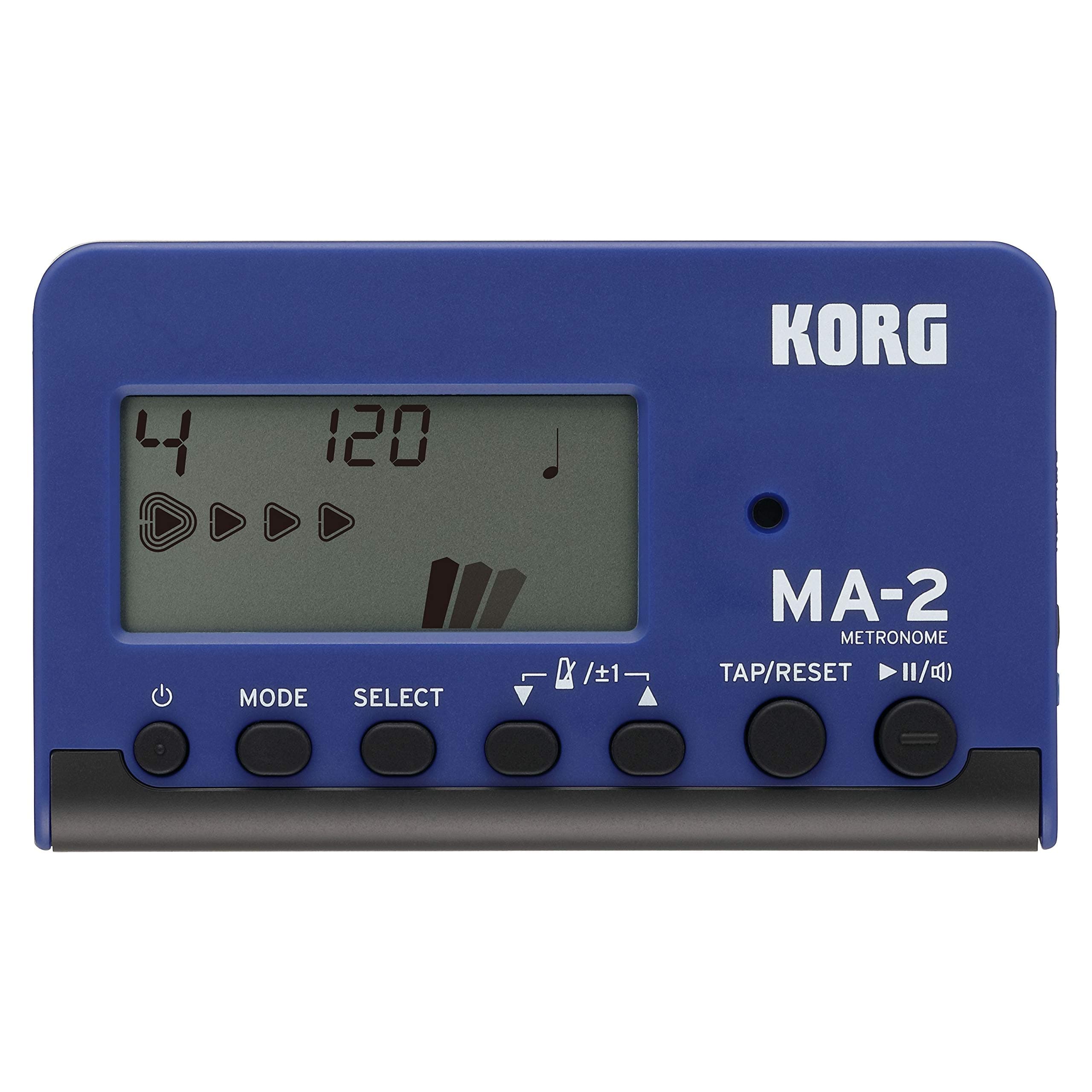 Korg - MA2-BLBK LCD Pocket Digital Metronome - Black & Blue