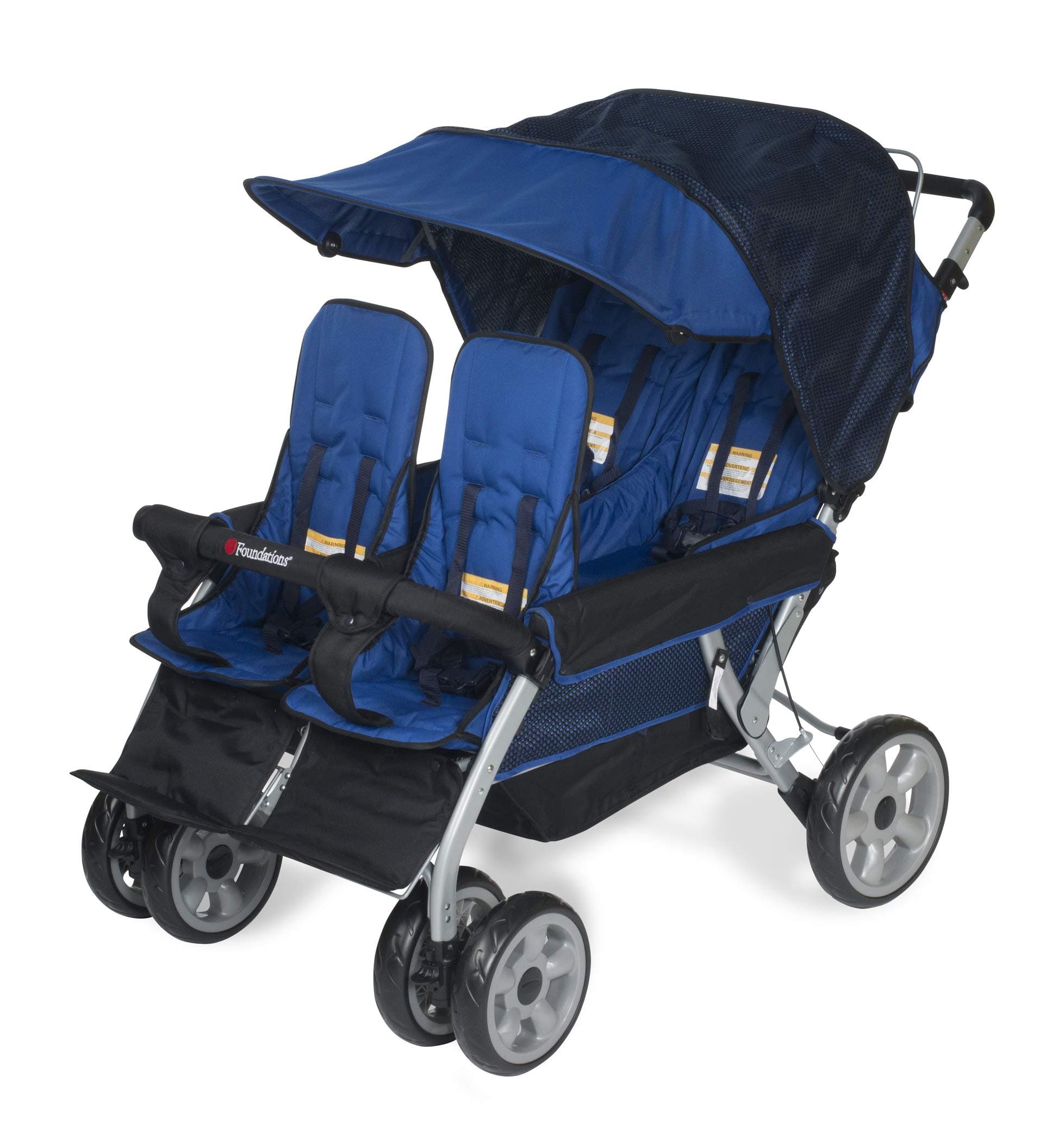 Foundations Quad Lx 4-Passenger Stroller, Regatta Blue