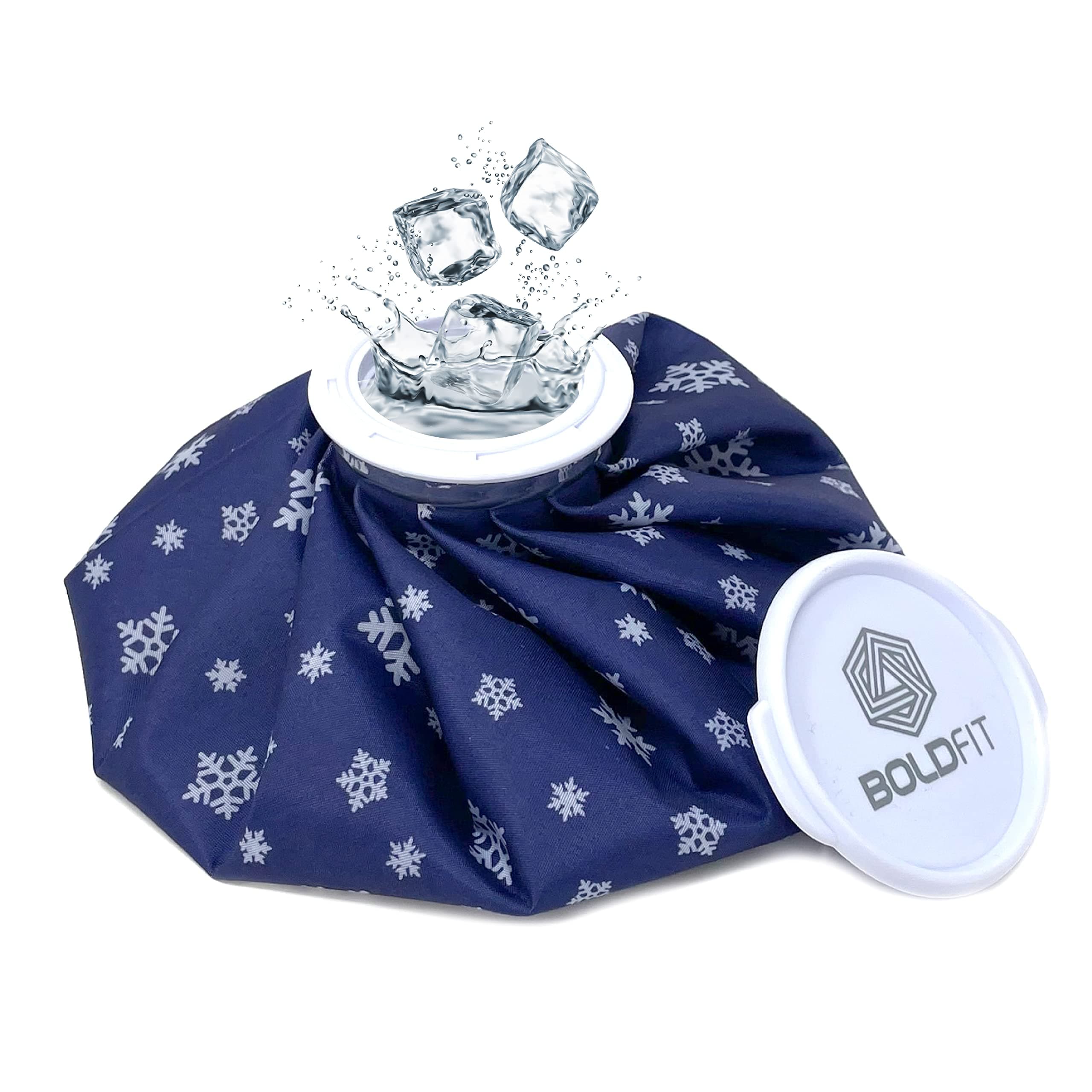 Boldfit Ice Bag Blue 9 Inch - Blue Snowflake