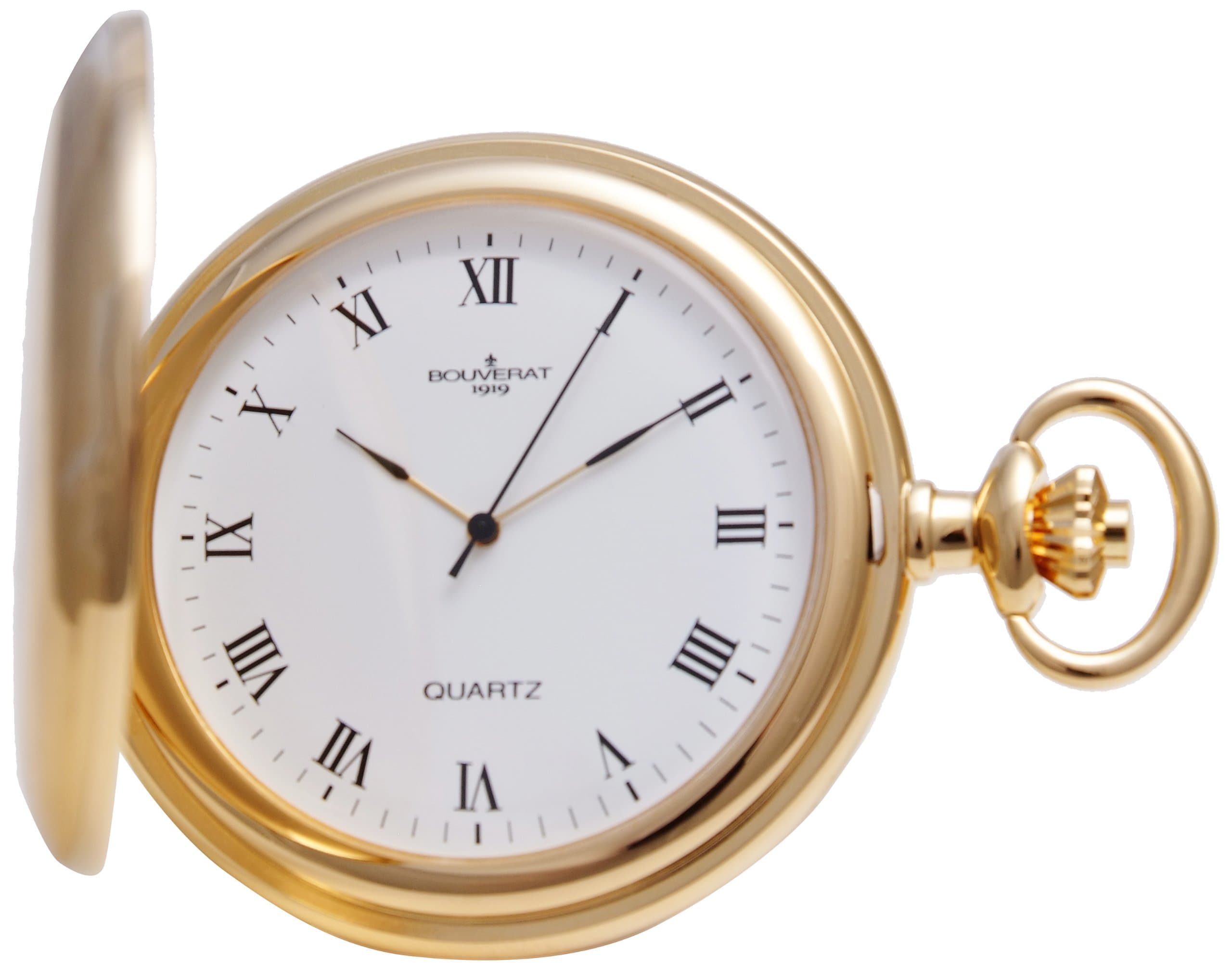 Bouverat Men's mechanical Pocket Watch with White Dial analogue Display BV822111