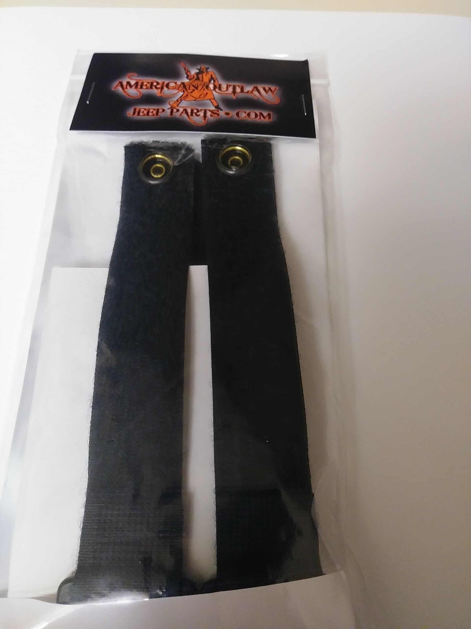 Rear Window Straps by American Outlaw, for Jeep's OEM Soft top-Replaces OEM Elastic Straps, Durable and Won't Stretch Out. Fits TJ and JK