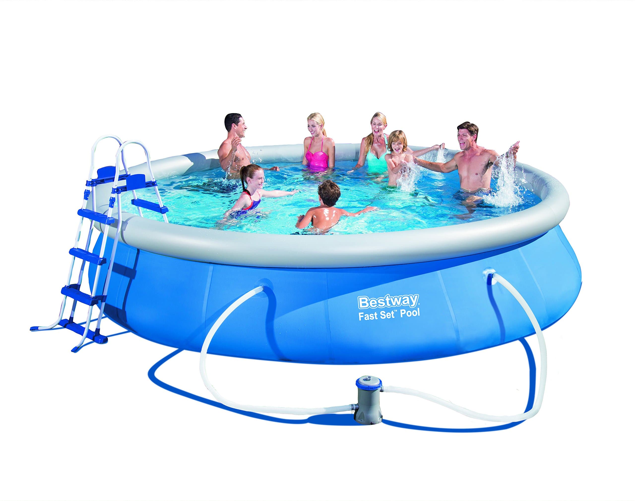 Bestway Inflatable Fast Set Swimming Pool Set, 15 feet x 36 inch
