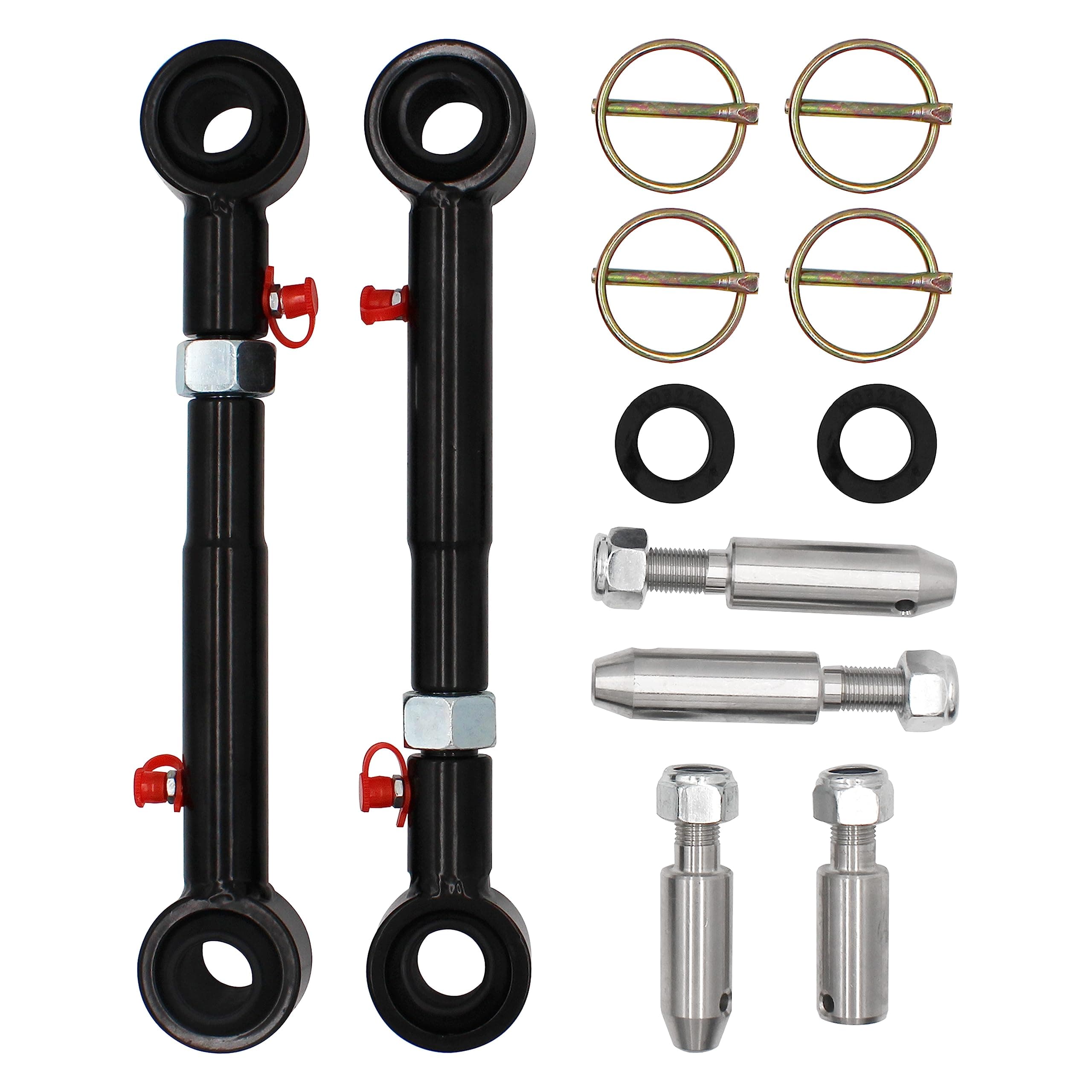 2034 Front Sway Bar Quicker Disconnect System with 2.5"-6" Lifts Adjustable,Compatible with 2007-2018 Wrangler JK JKU,Replace Quicker Disconnect Sway Bar links (Black)