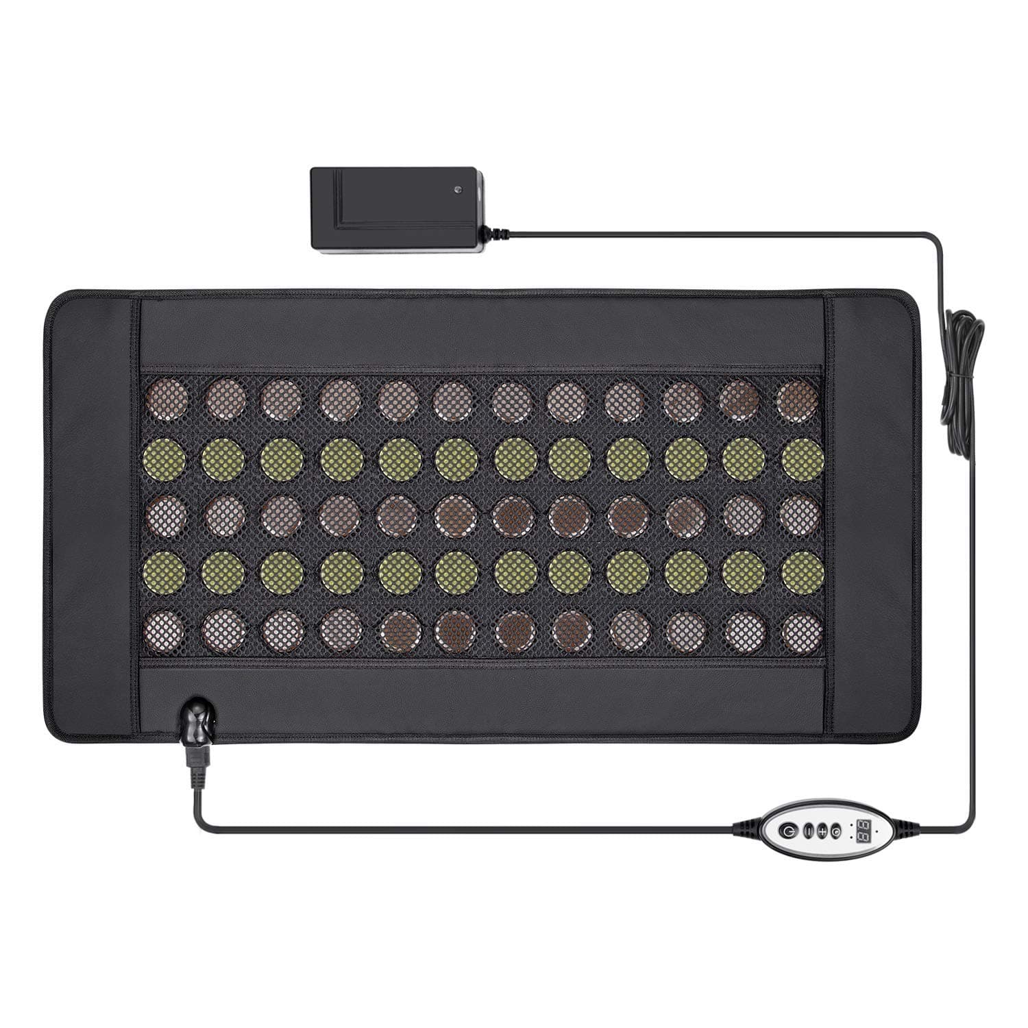 UTK Heating Pad for Back Pain Relief, Far Infrared Heating Pad for Back Pain Relief - Heat Therapy Electric Back Heating Pad for Thigh, Lumbar, Stomach Pain, EMF Free, Auto Off, Smart Controller