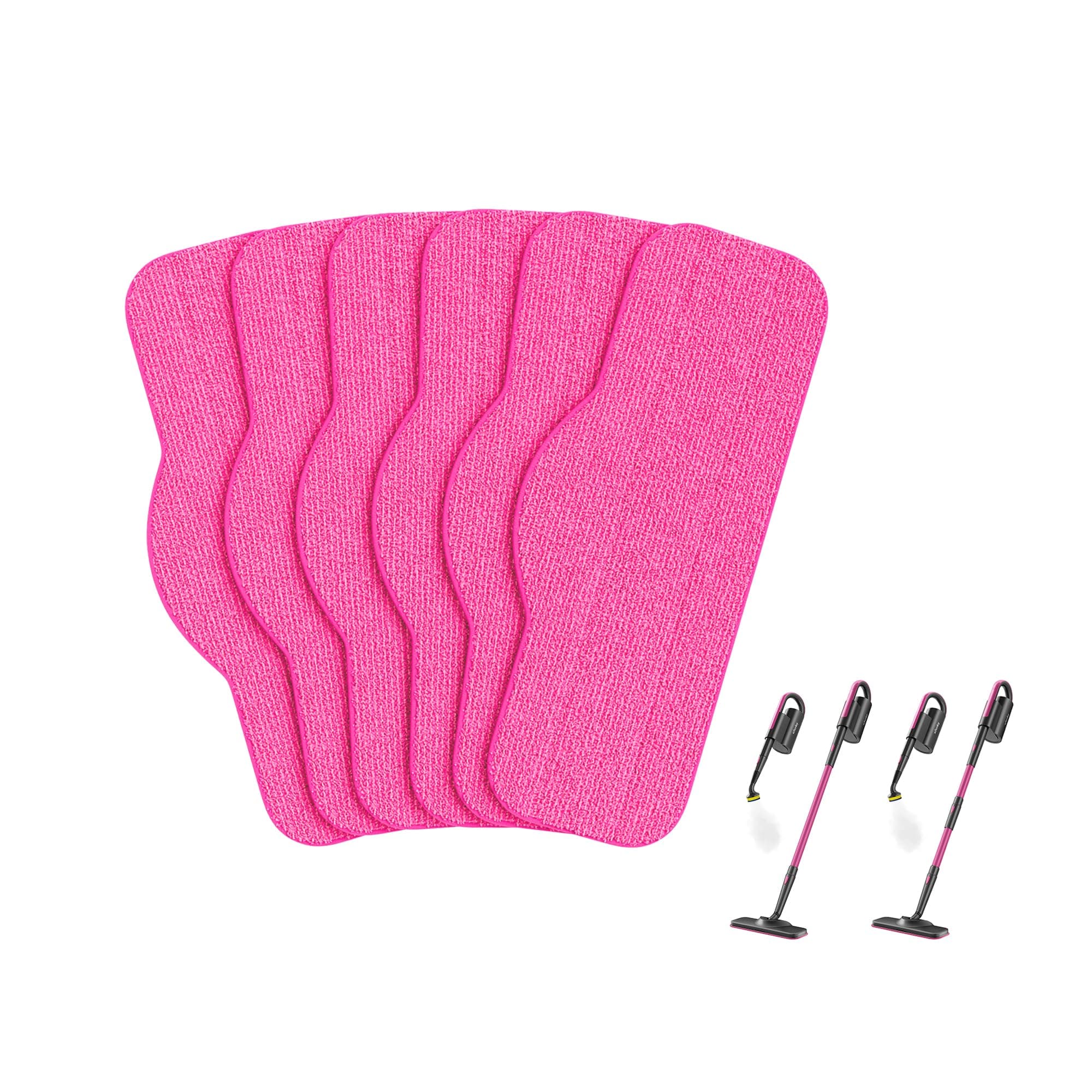 Schenley 6-Pack Microfiber Pads for Steam Mop Cleaner, Washable and Reusable ...