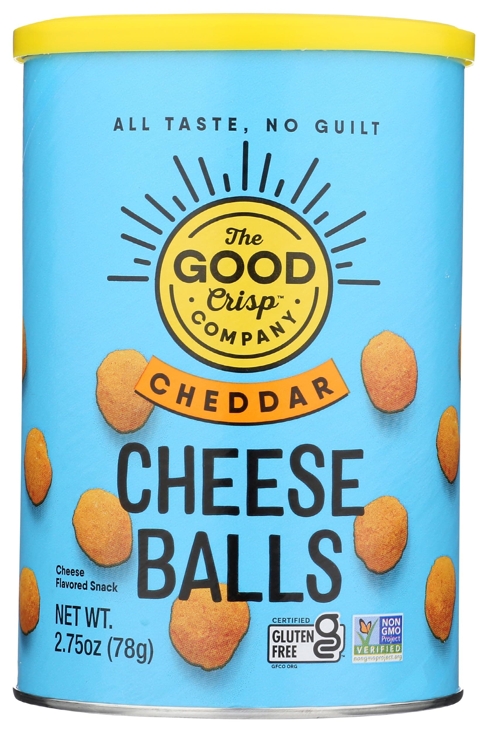 The Good Crisp Company, Cheese Balls Cheddar, 2.75 Ounce