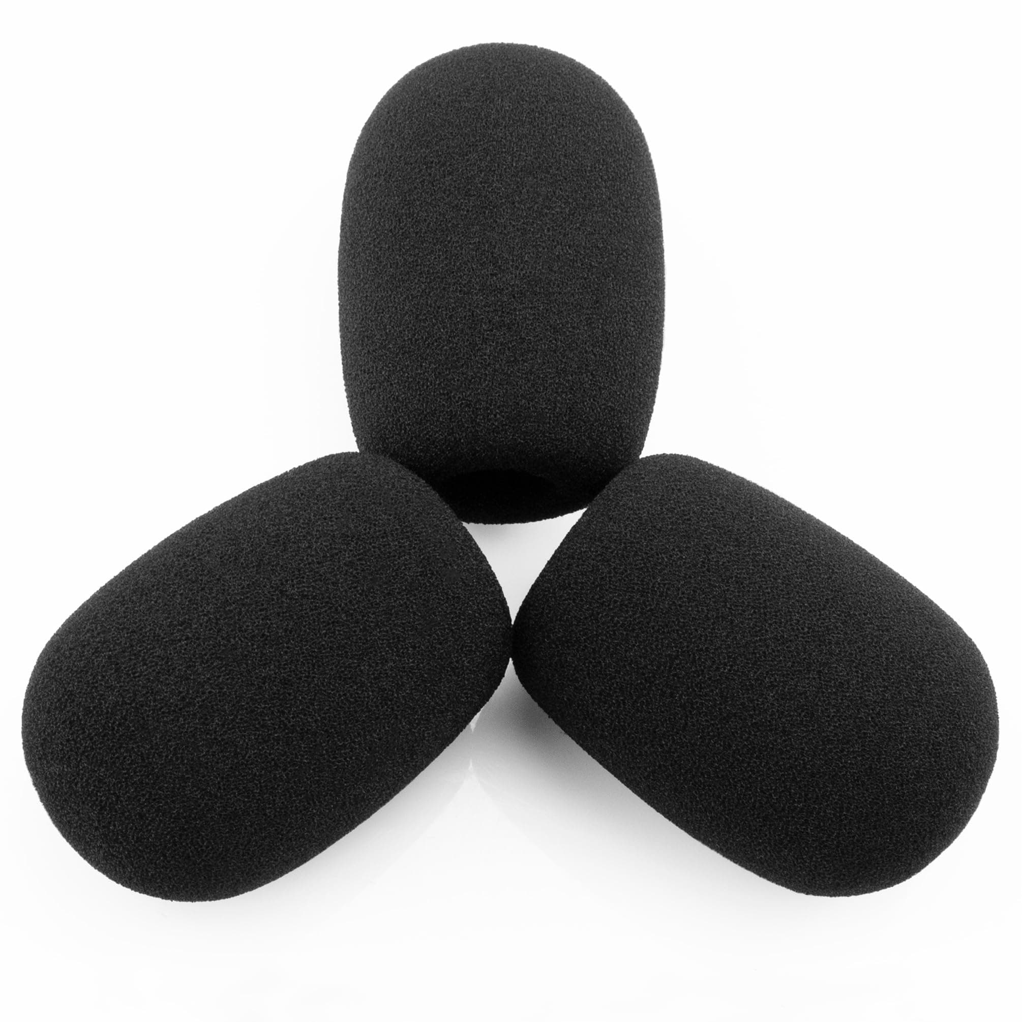 LEFXMOPHY for Lightspeed Zulu 3 2 1 Headset Mic Foam, Replacement Microphone Spongue Pop filter 3-Pack WindScreen Cover