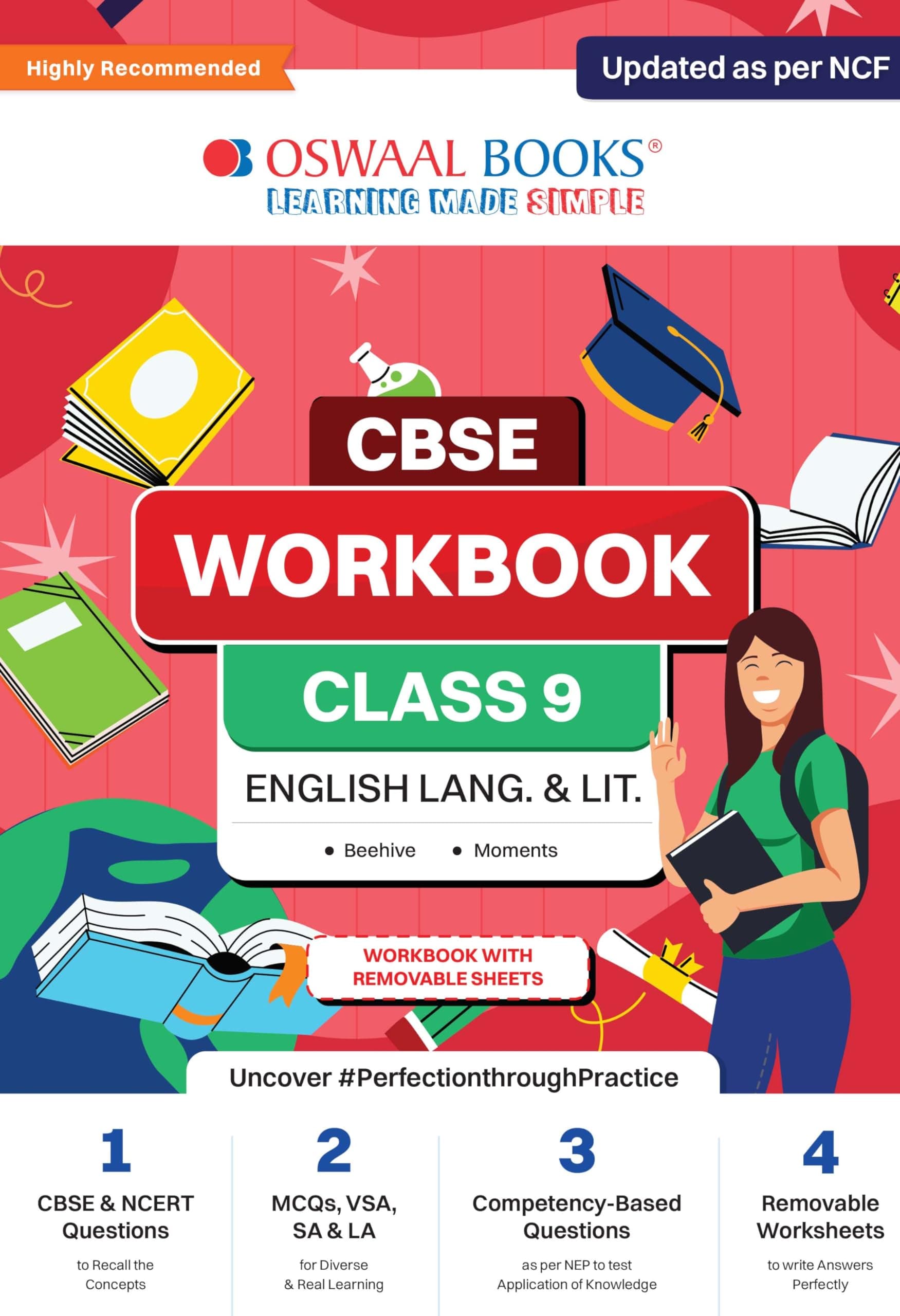 Oswaal CBSE Workbook for Class 9 English Language and Literature | Updated as per NCF | For 2024 Paperback – Big Book, 10 February 2024