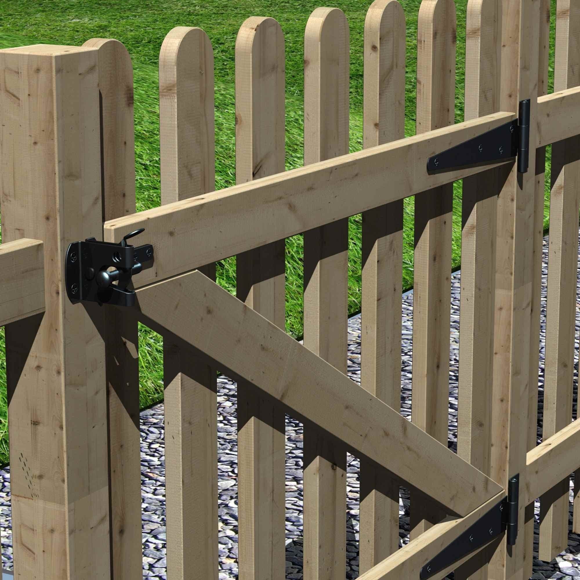 Grange Round Top Palisade Gate 0.9m