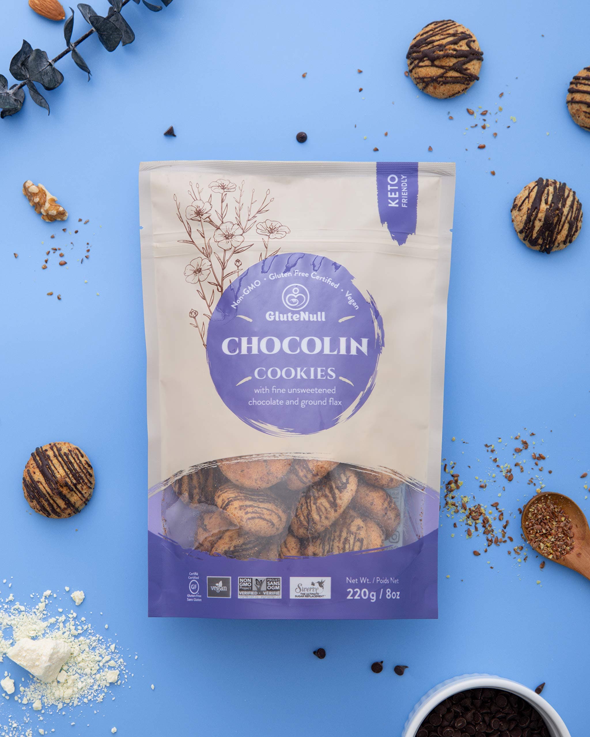 GluteNull Keto ChocoLin Flax Cookies 220g