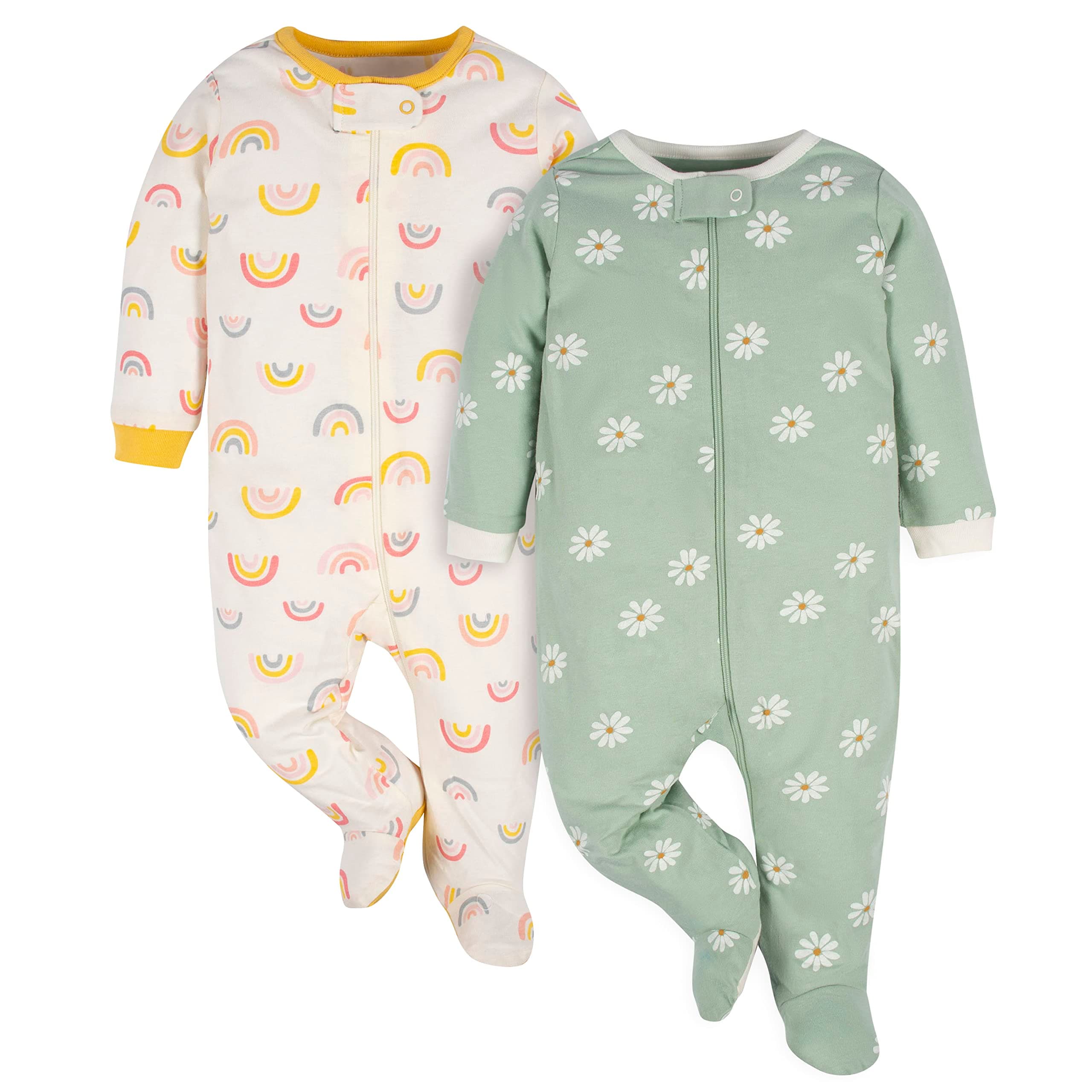 baby-girls 2-pack Sleep 'N Play Baby and Toddler Sleepers