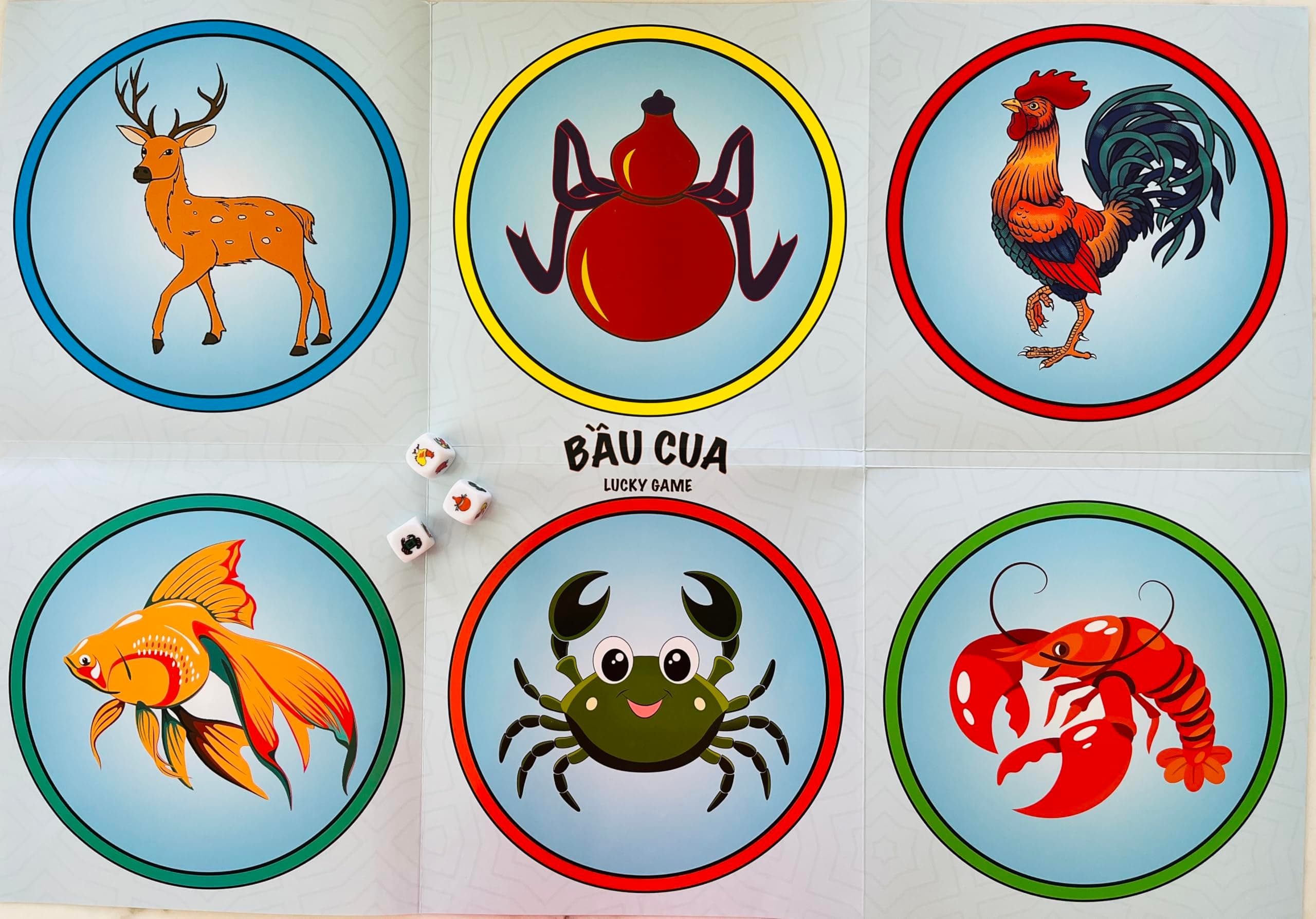THT Gourd-Crab-Shrimp-Fish Game - Vietnamese BAU Cua Ca Cop- AKA BAU CA Tom CUA