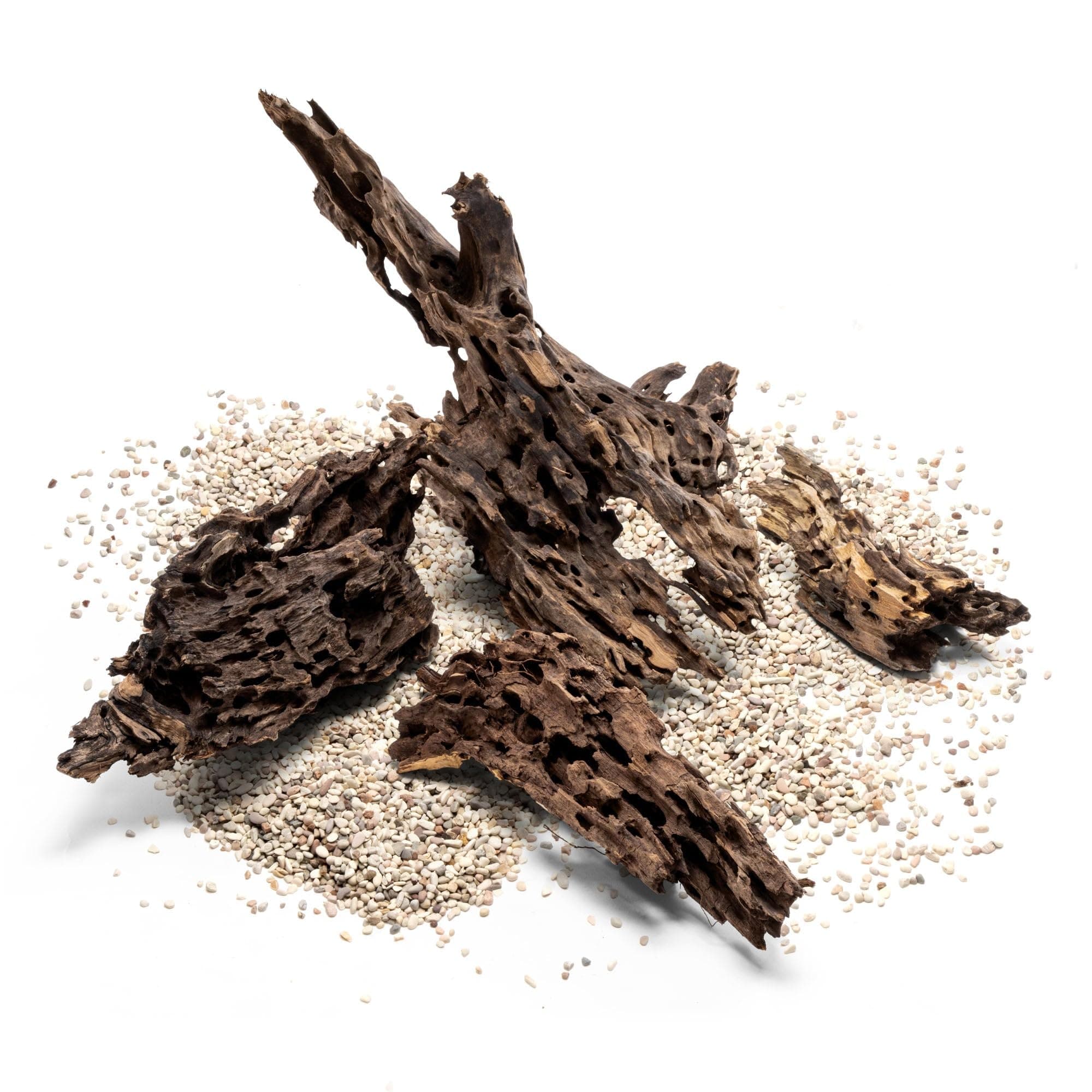 Ultum Nature Systems Driftwood - Dragon Drift Wood for Fish Tank, Planted Tank, Terriarium, Paludarium - Versatile Natural Driftwood Decor, Events Wood Centerpiece - Dragon Wood, M 11-16", 5 Pack