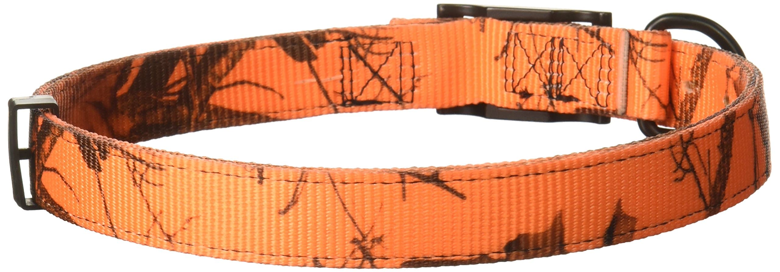 OmniPet Dee in Front Nylon Pet Collar, 19", Mossy Oak Blaze Orange Camouflage