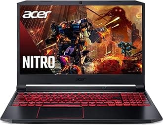 Nitro 5 AN515-55-53E5 Gaming Laptop | Intel Core i5-10300H | NVIDIA GeForce RTX 3050 GPU | 15.6" FHD 144Hz IPS Display | 8GB DDR4 | 256GB NVMe SSD | Intel Wi-Fi 6 | Backlit Keyboard