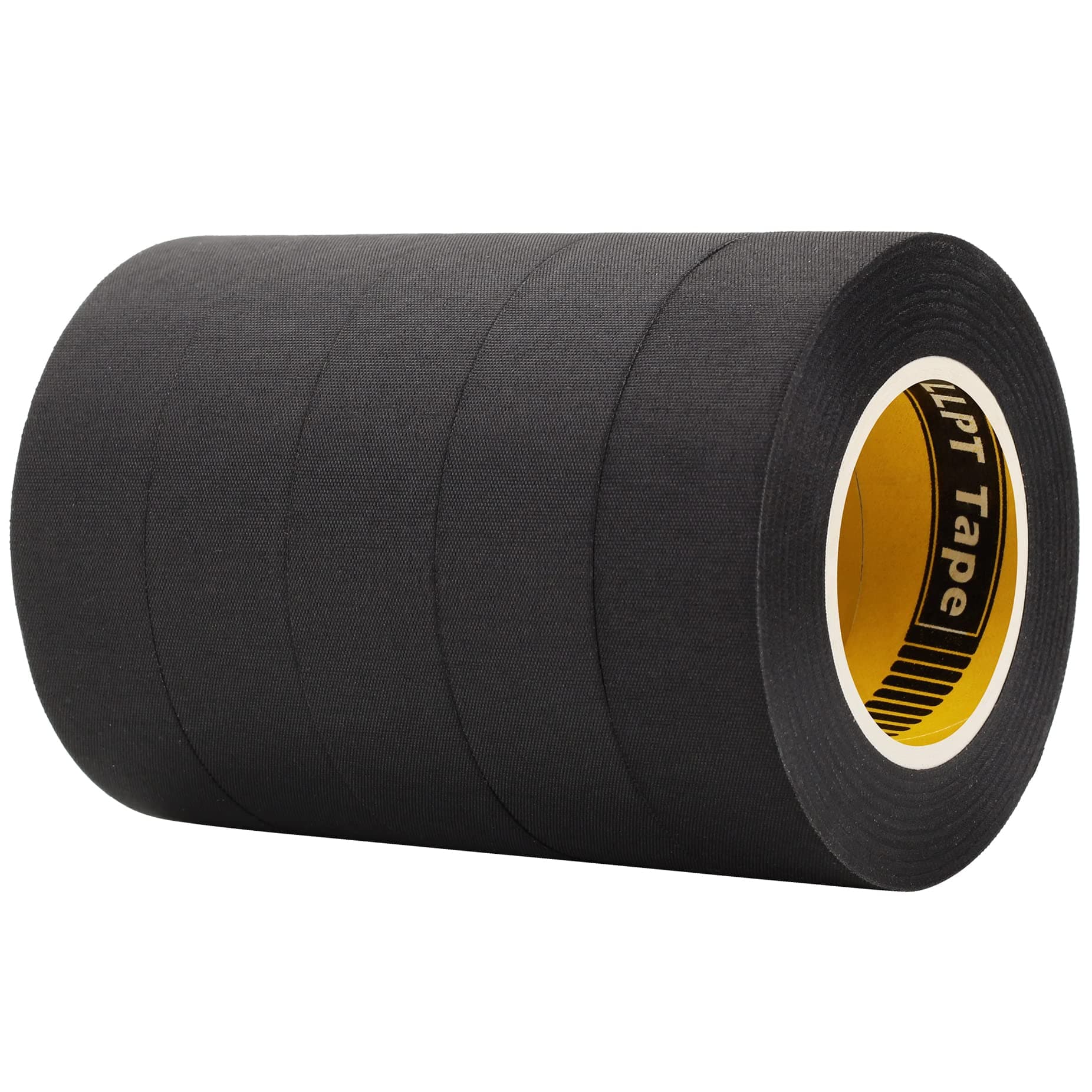 LLPT Wiring Harness Cloth Tape | 5 Packs | 19MM X 15M | High Temperature Wear and Flame | Resistant Durable Fiber Cloth Wire Loom Wrapping Tape | With Sticky Silicone Adhesive (HC195)
