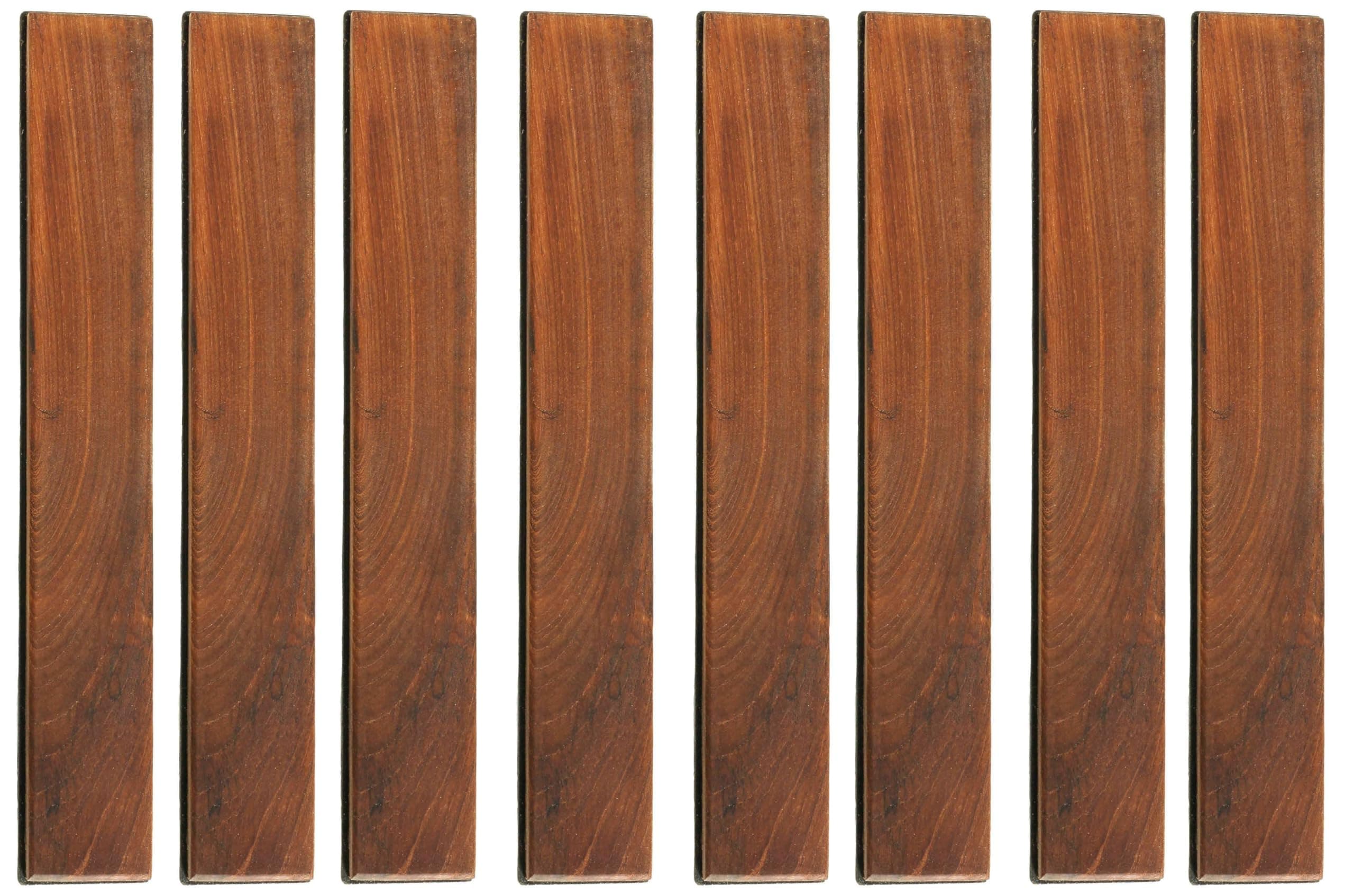 Bare Decor Bare-Wf2012 Ez Loop Ends Side Trim Piece Interlocking Flooring In Solid Teak Wood, 8 Pin, Brown, 7 Sq Ft