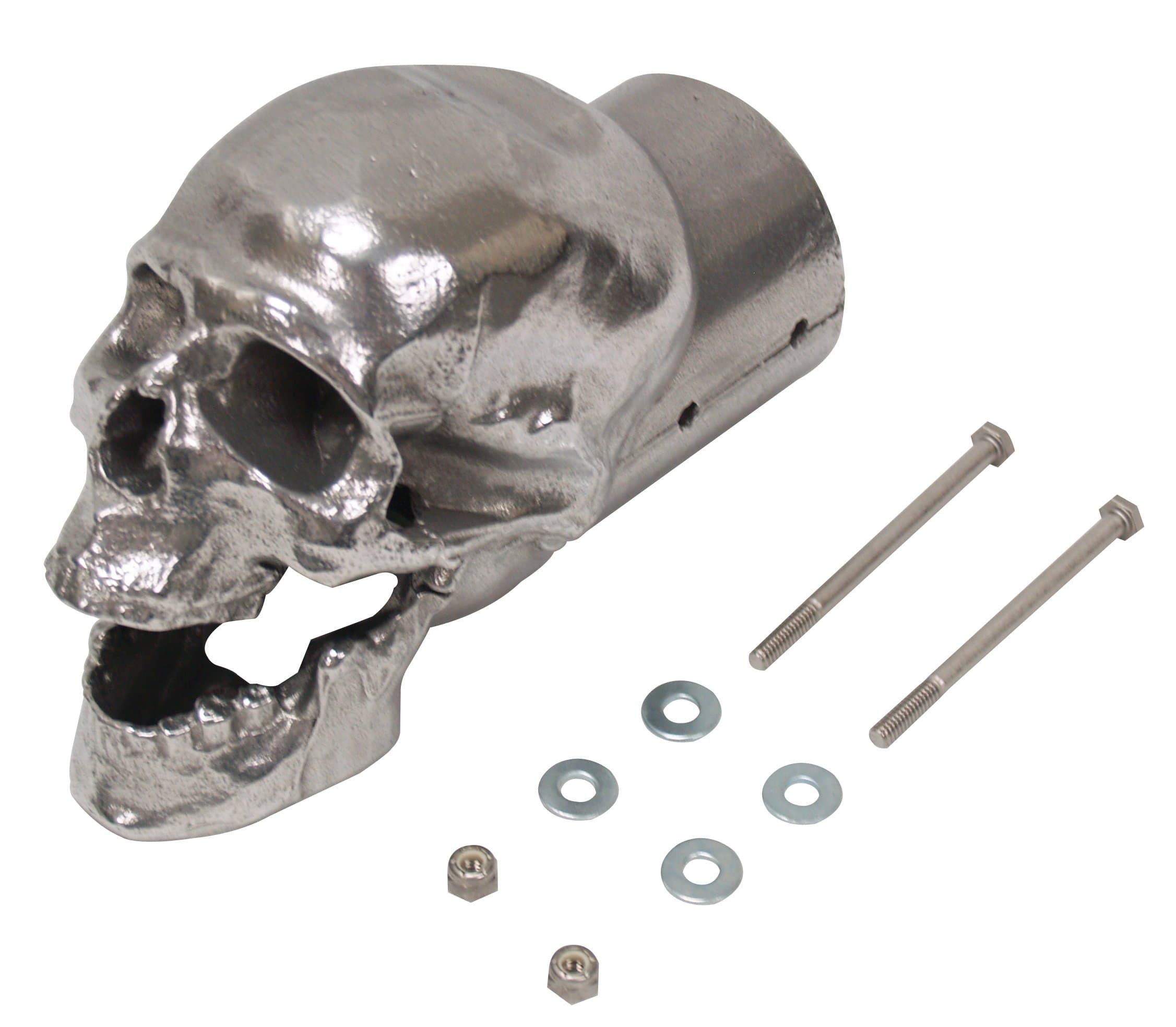 SEP-3002-3 Polished Skull Exhaust Tip