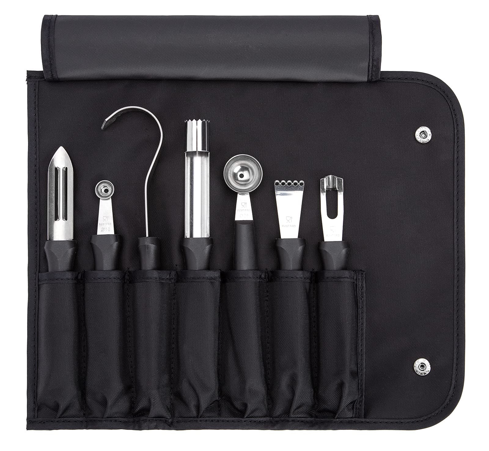 7 pc. garnishing Tools w/Bag