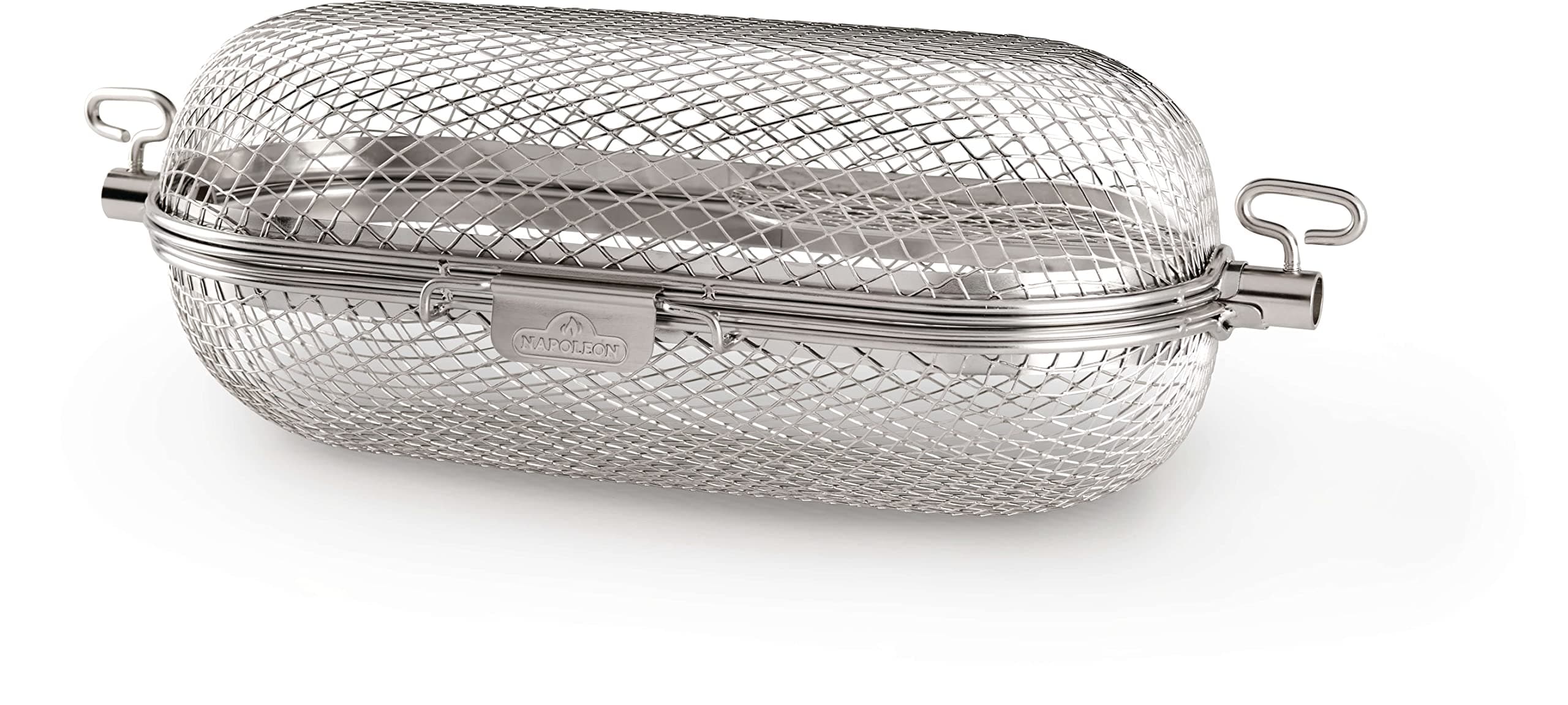 Napoleon Rotisserie Grill Basket - Stainless Steel, Fits Standard Spit Rods, Best For Wings, Fries And Roasted Veggies
