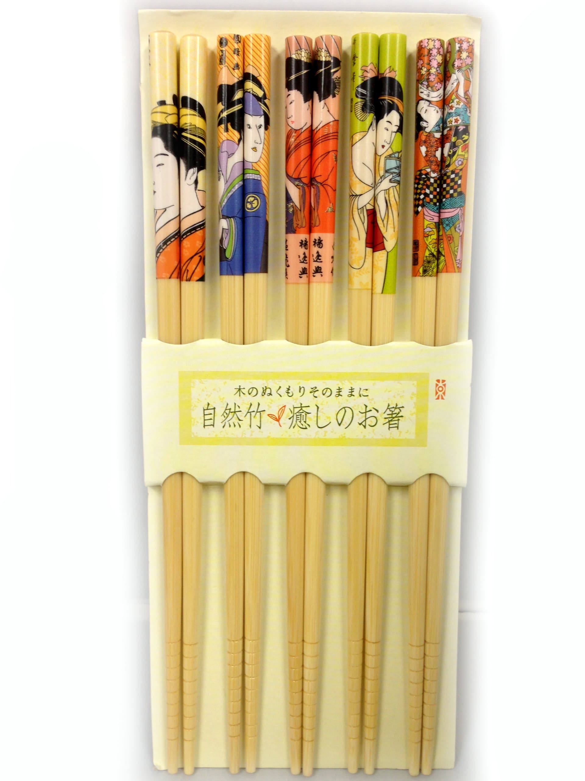 5 pc Japanese Geisha Chopsticks Gift Set