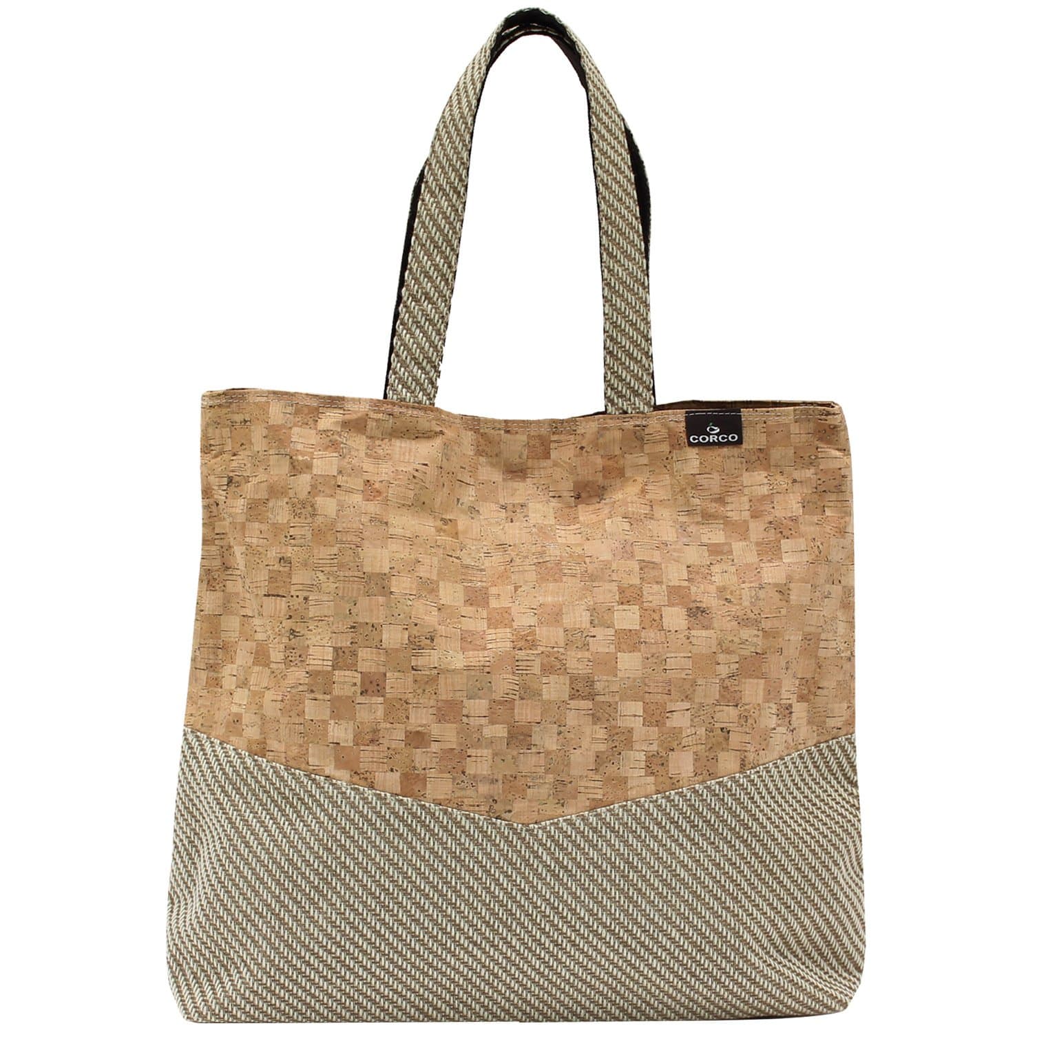 CORCO Eco Friendly Tree Leather Cork Shoulder Bags for Vegan Women A_Beige