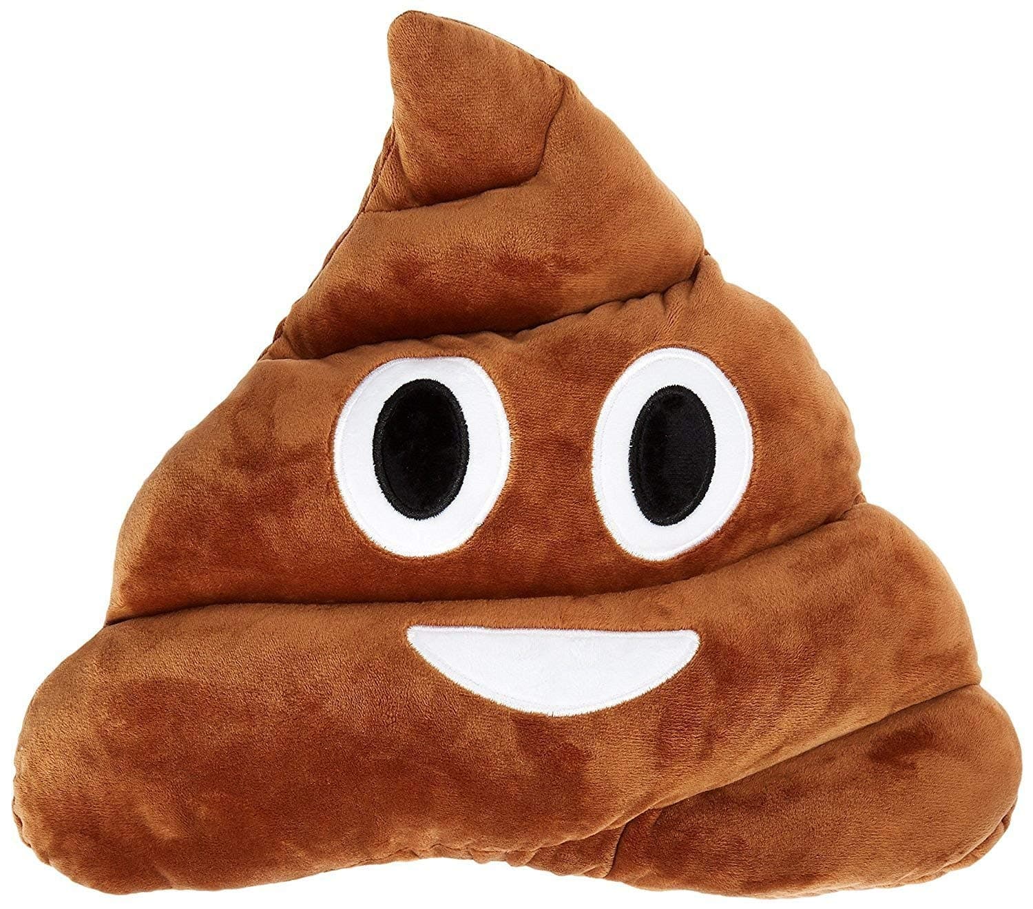 Q's 13" Poop Poo Emoji Emoticon Cushion Pillow Brown Stuffed USA Seller