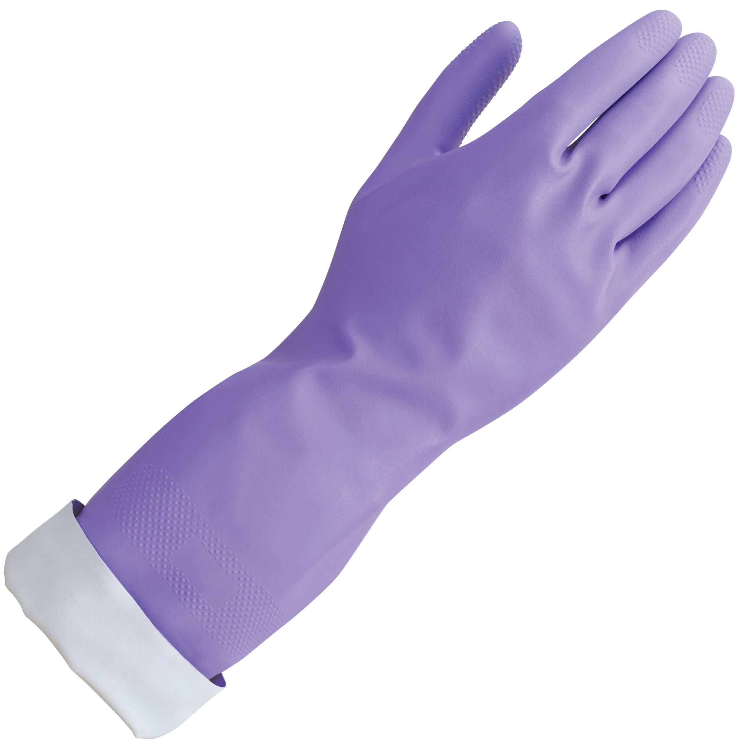 Mr. Clean, 243310 Loving Hands, Small Heat Resisting, Soft Cotton Flock Lining, Built in Freshness Protection, Non-Slip Diamond Grip Gloves, (S)
