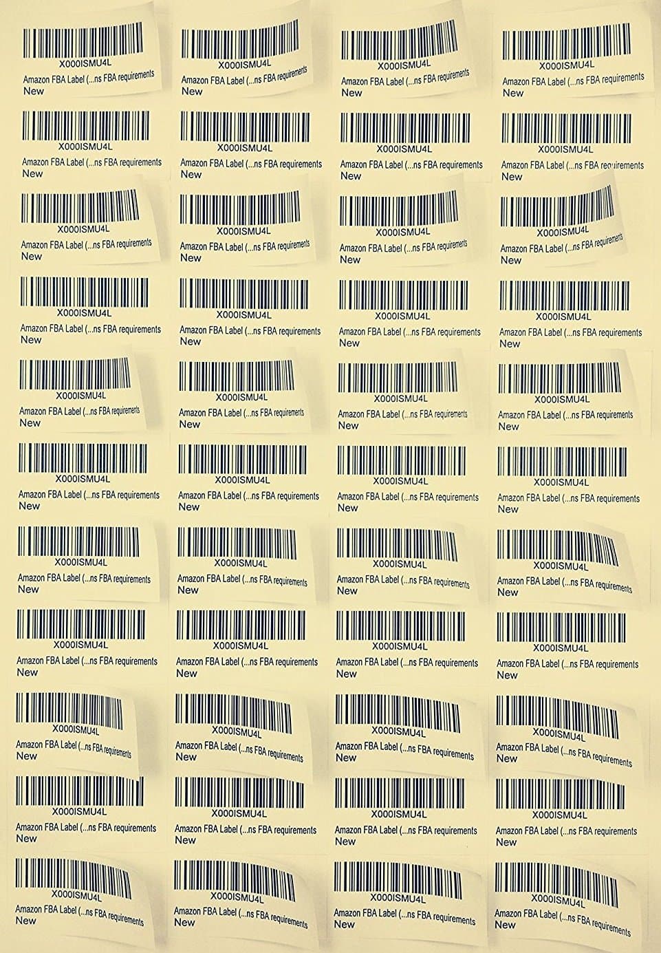 Lifeforce Easy to Peel White Self Adhesive Label Stickers for Printer, A4, White, 100 Sheets