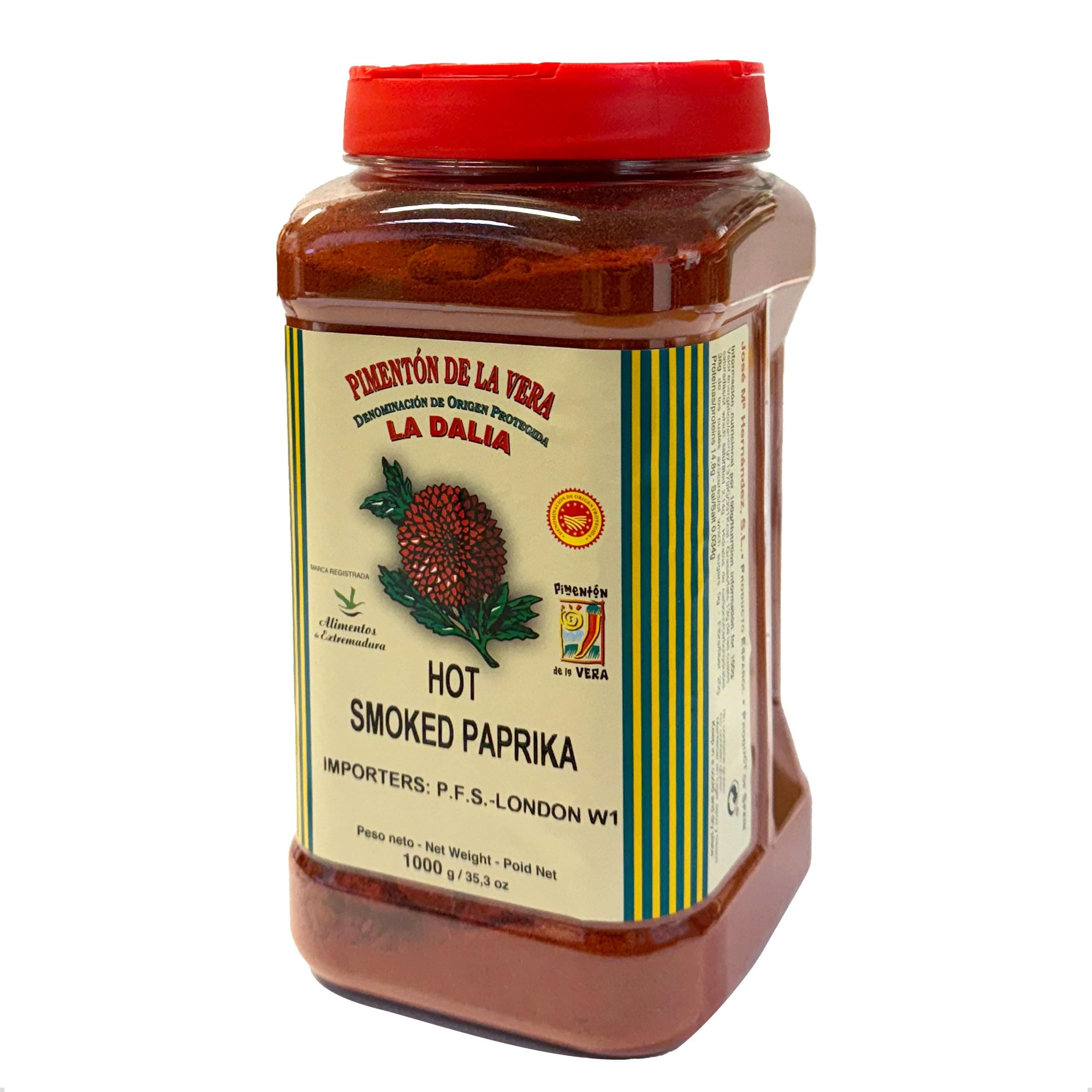 Pimenton de la Vera Picante DOP (Hot Smoked Paprika) Food Service Size