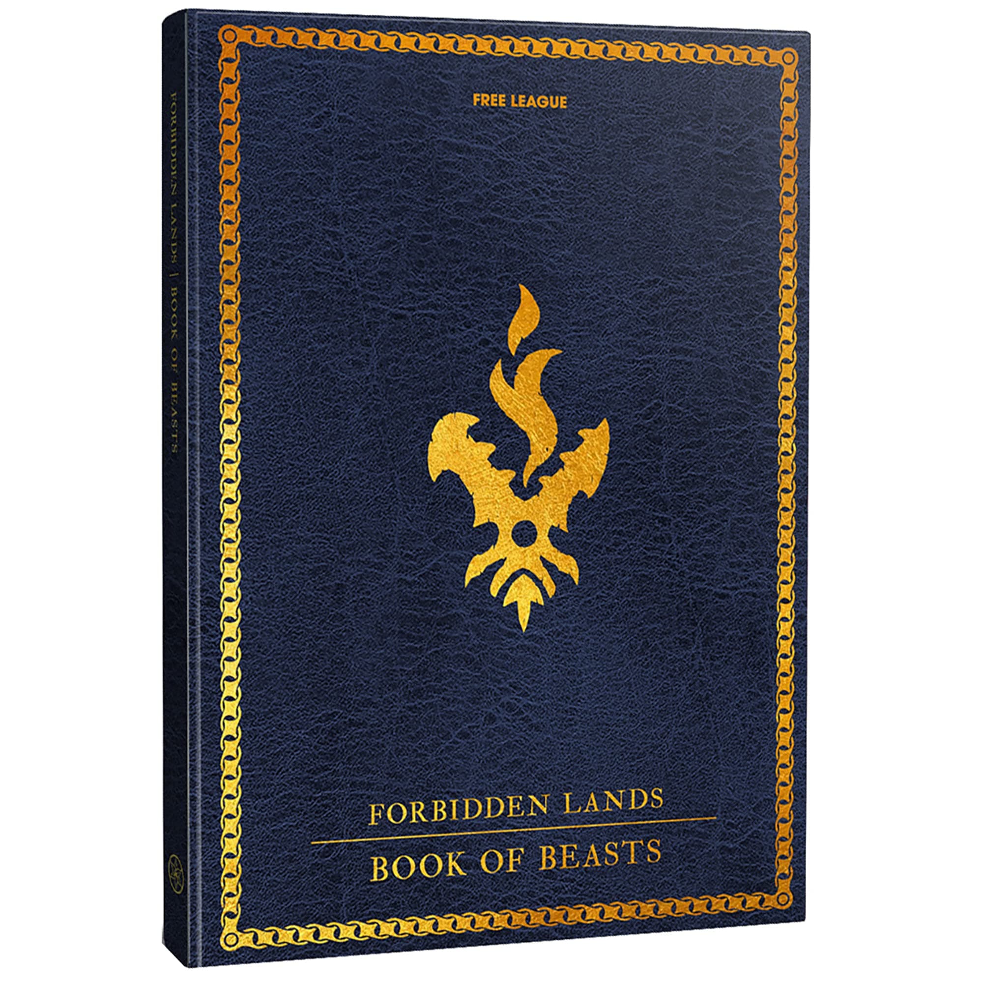 Forbidden Lands: Book of Beasts - Hardcover Expansion RPG Book, Free League Publishing, A Beastiary You Can Play, Murderous Monsters & Lethal Encounters, Role Playing Game