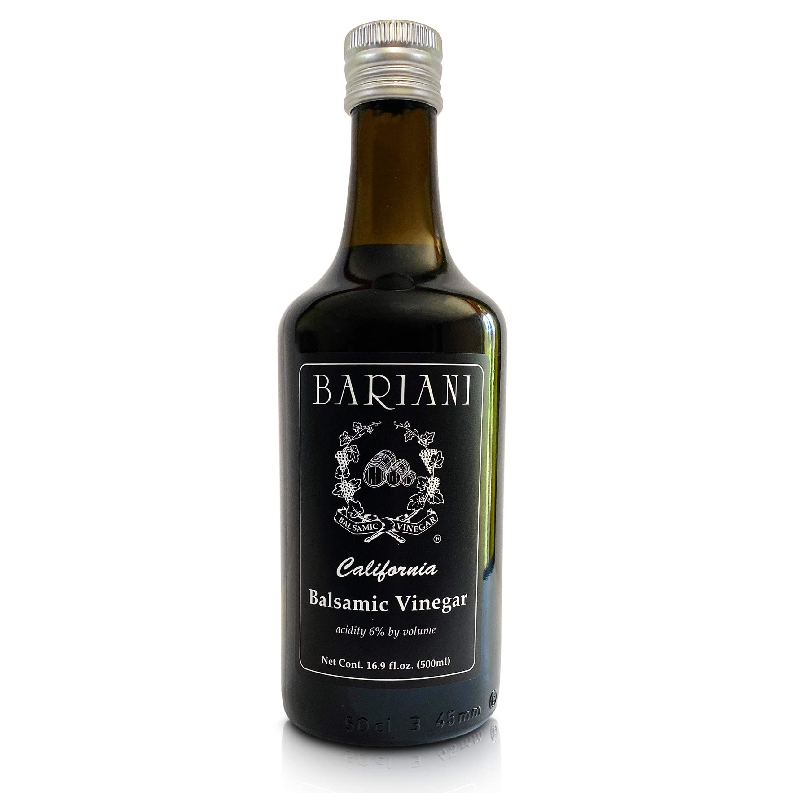 Bariani Organic Balsamic Vinegar of California 16.9 fl.oz - Natural and Semi-Sweet