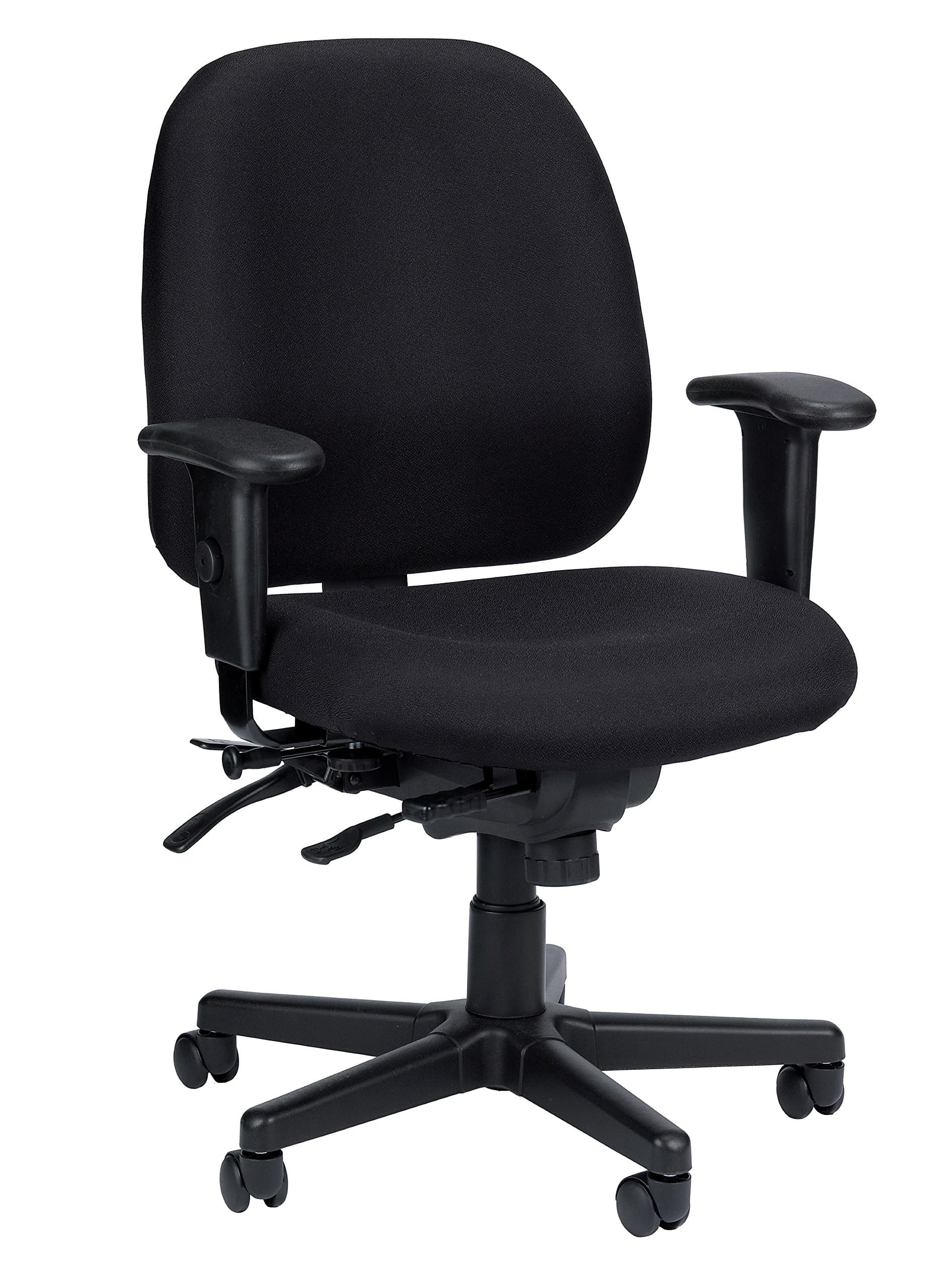 Eurotech Seating 4x4 SL Seat Slider Swivel Chair, Black